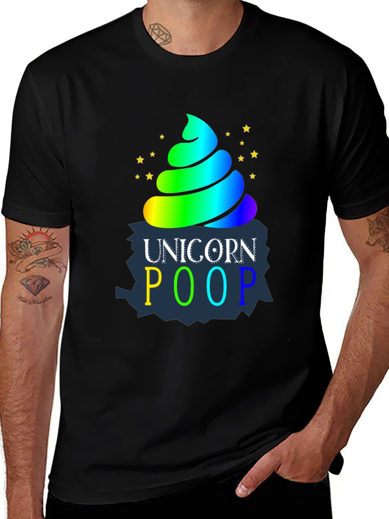 Variant 14 of Unicorn Poop Graphic Tee - Fun & Colorful!