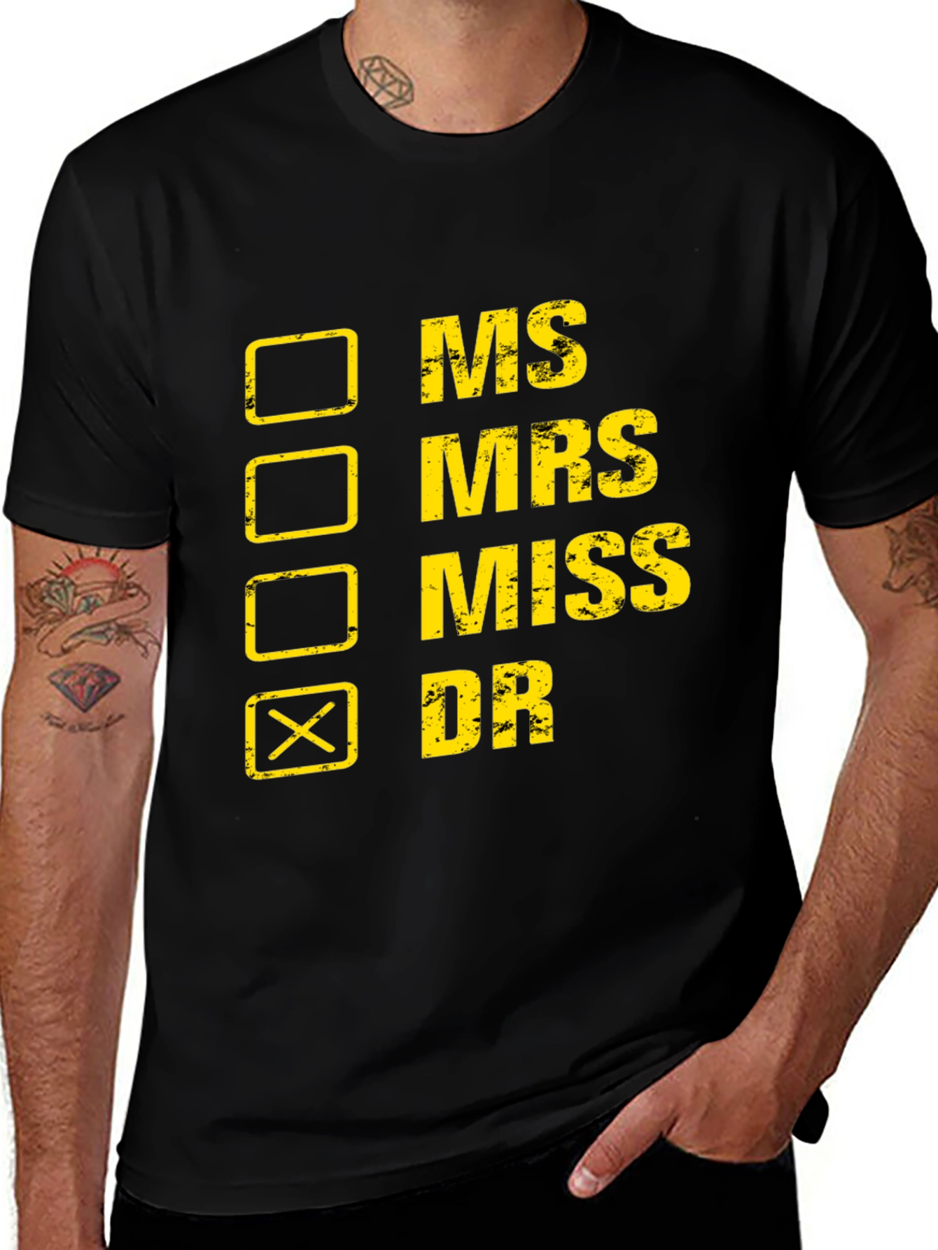Variant 28 of Novelty Dr. T-Shirt - Checkbox Design