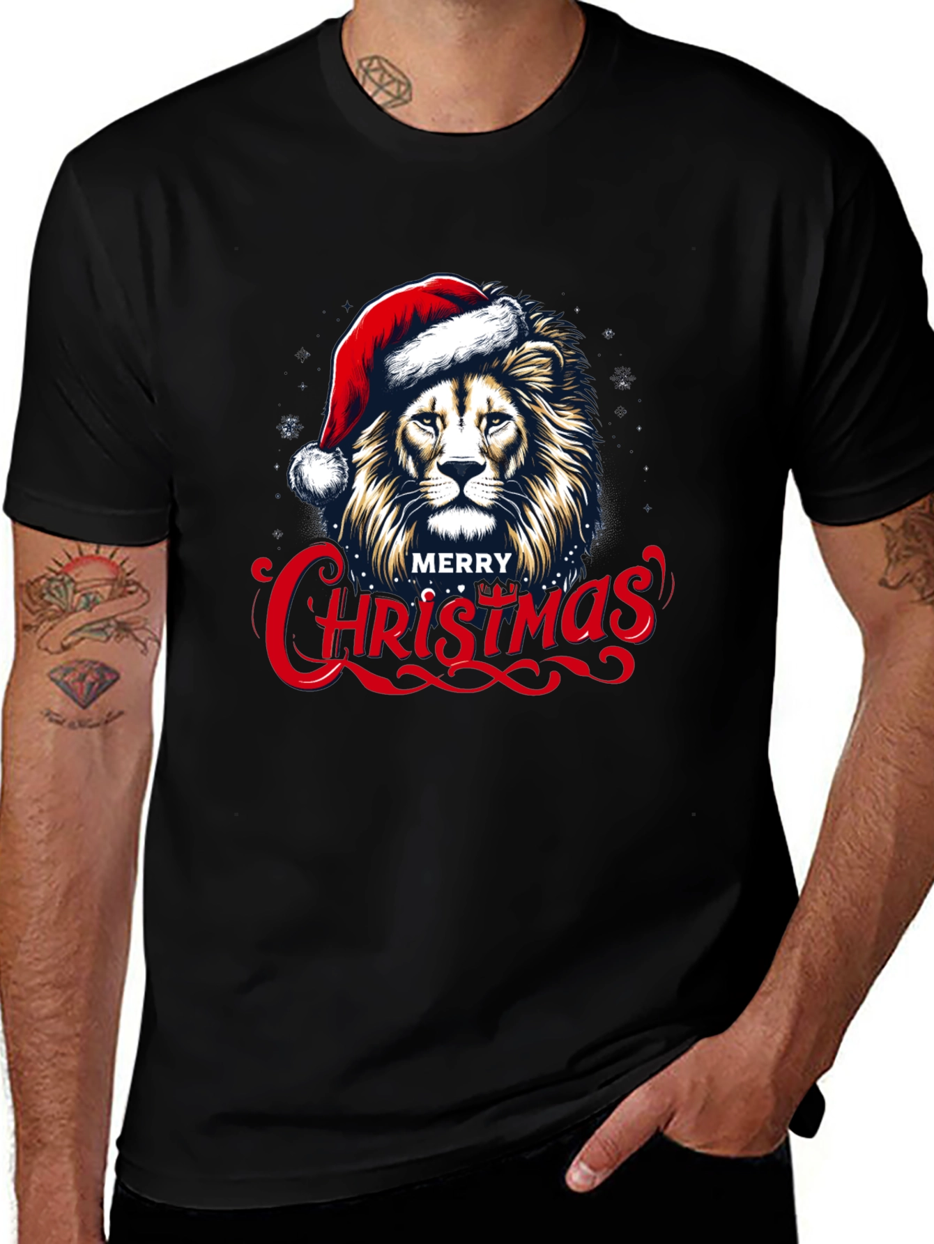 Variant 14 of Christmas Lion Graphic Tee