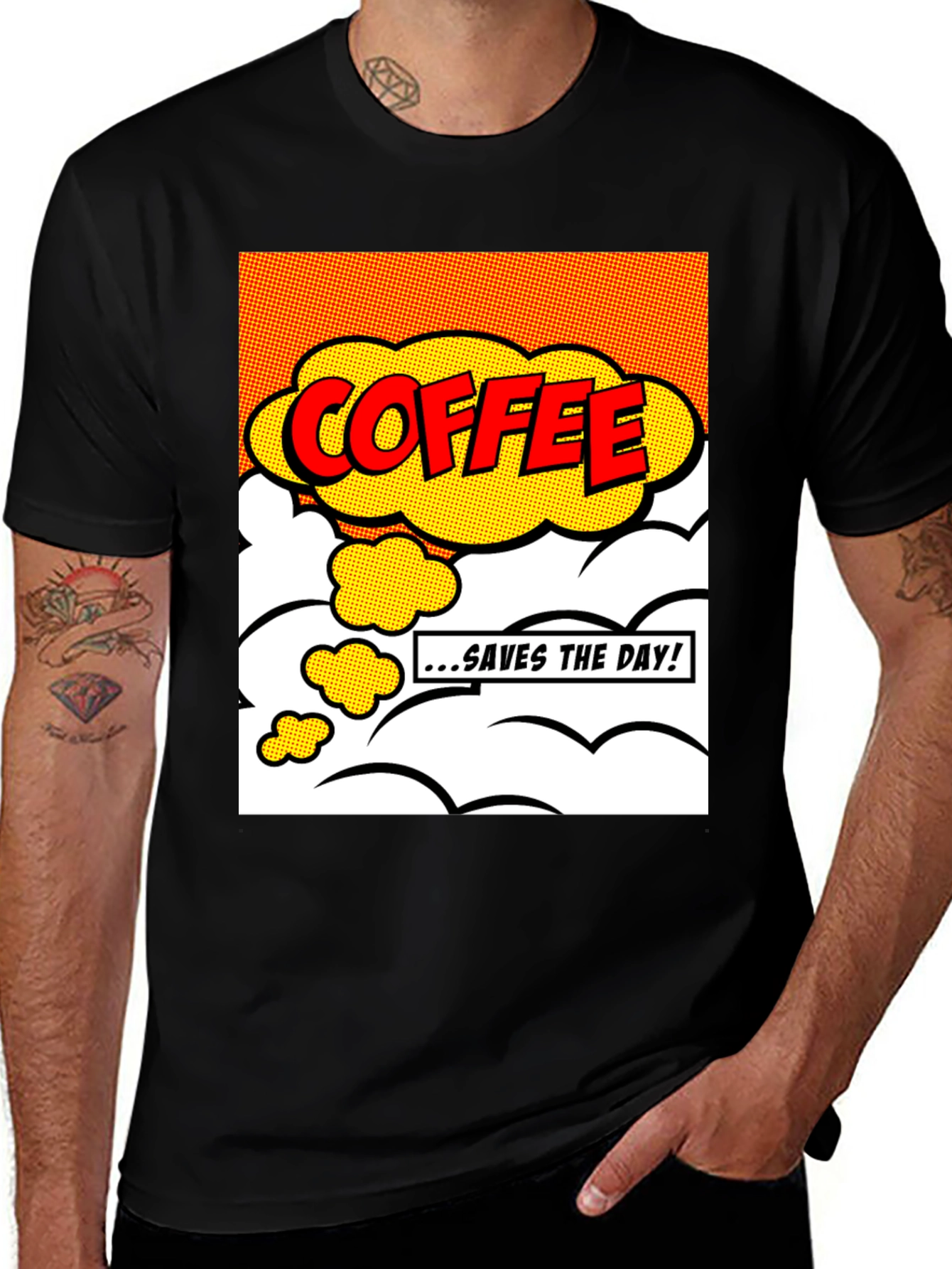 Variant 25 of Coffee Saves The Day Graphic Tee