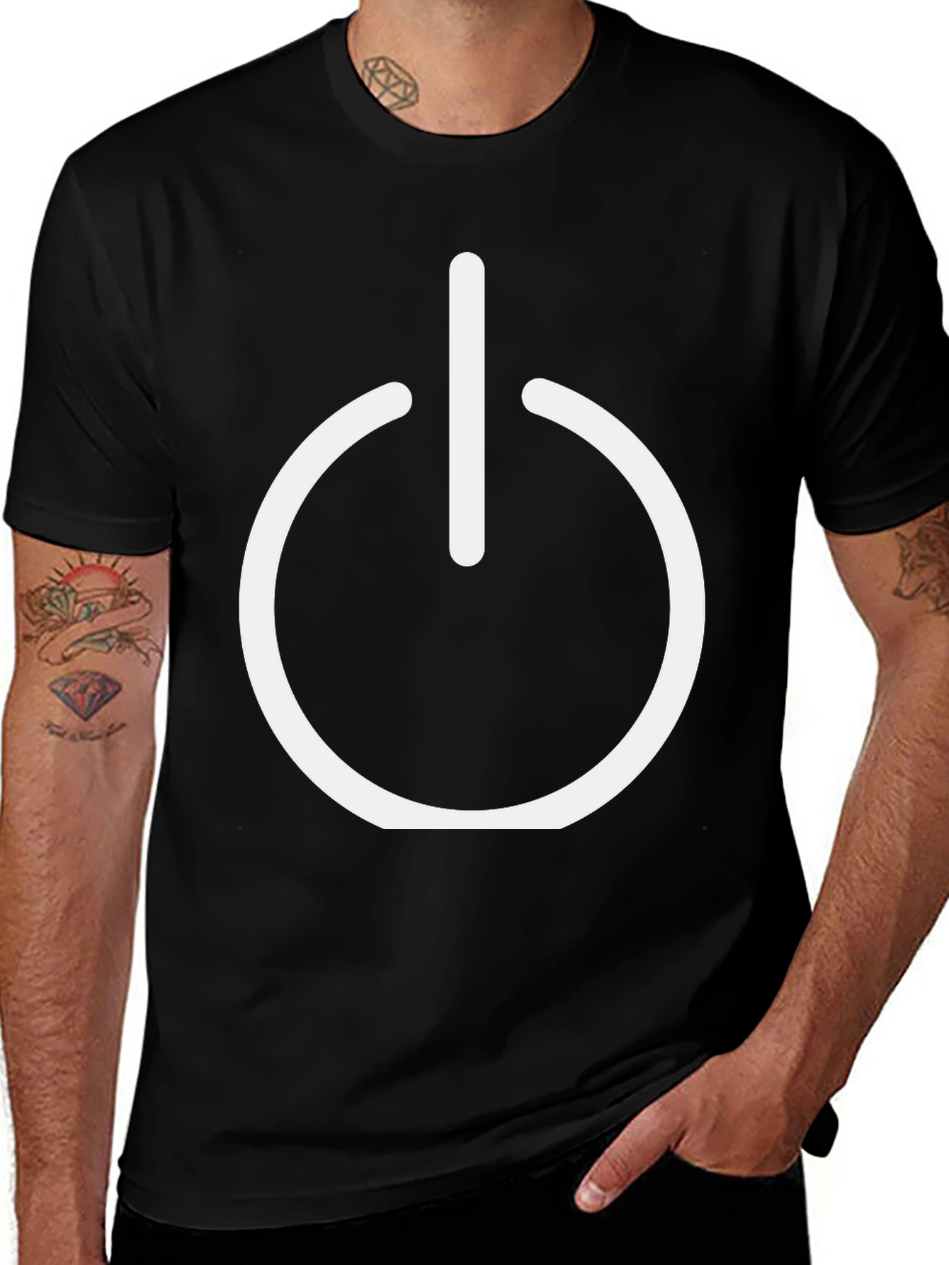 Variant 3 of Power Symbol T-Shirt - Black
