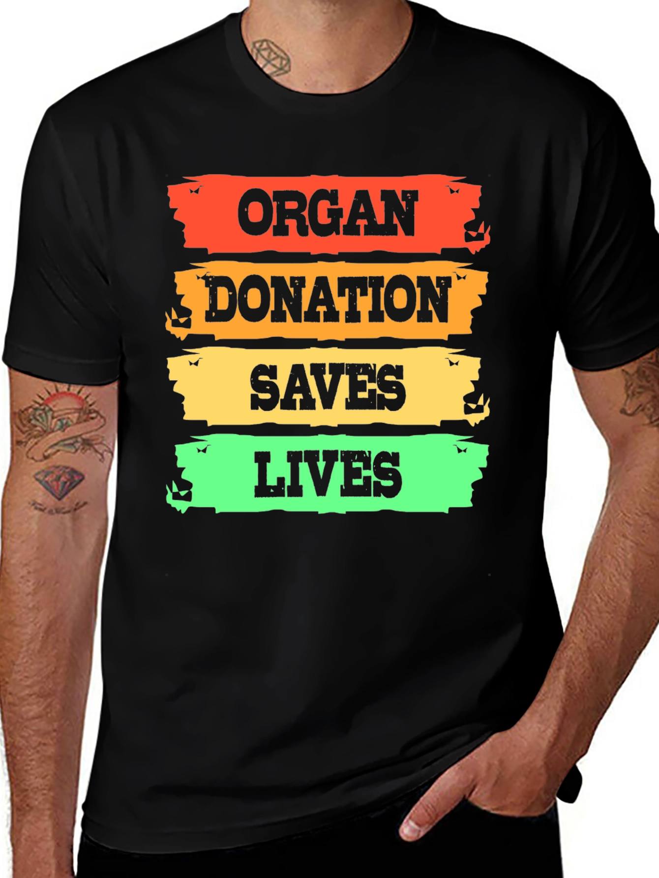Variant 19 of Organ Donation Saves Lives T-Shirt