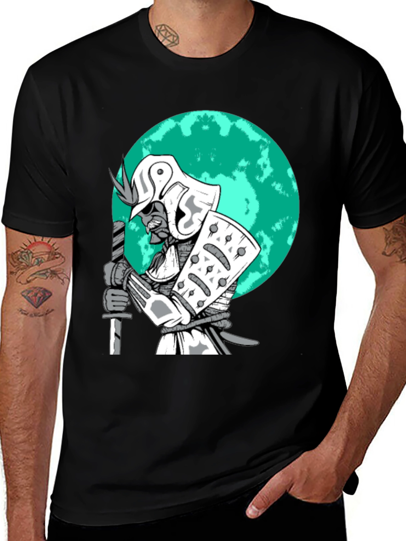 Variant 18 of Samurai Warrior Graphic T-Shirt