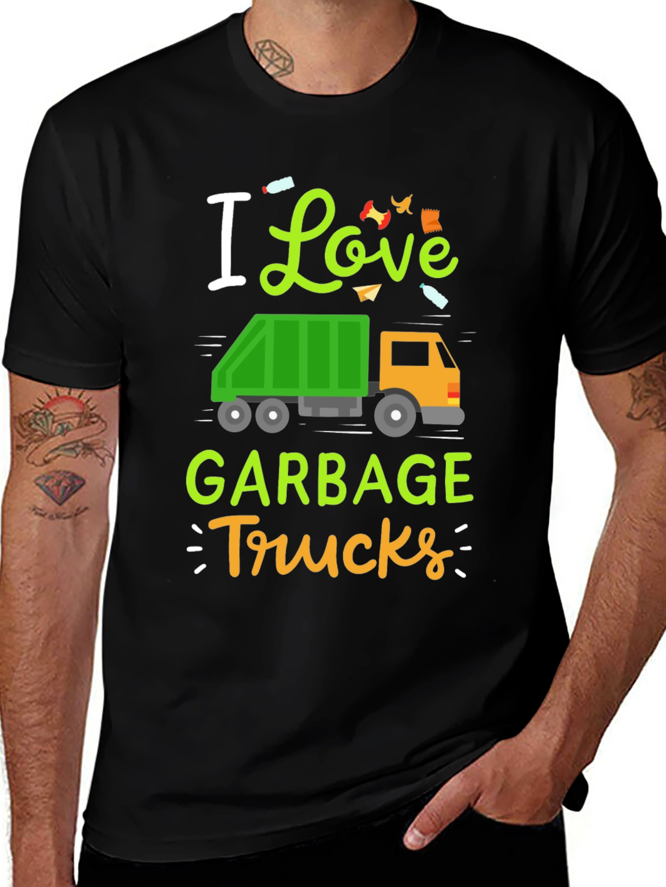 I Love Garbage Trucks T-Shirt