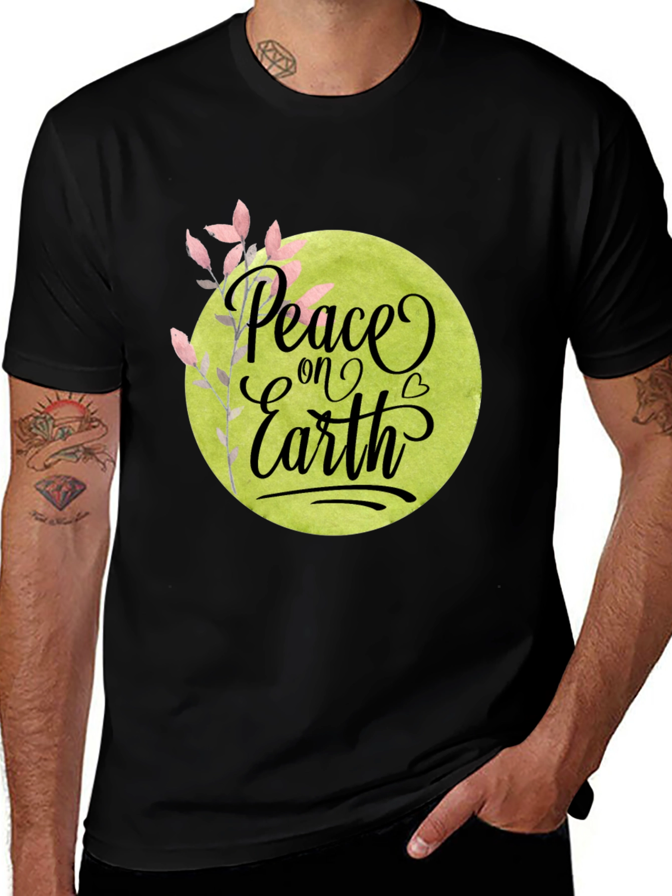 Variant 10 of Peace on Earth Graphic Tee - Stylish Comfort