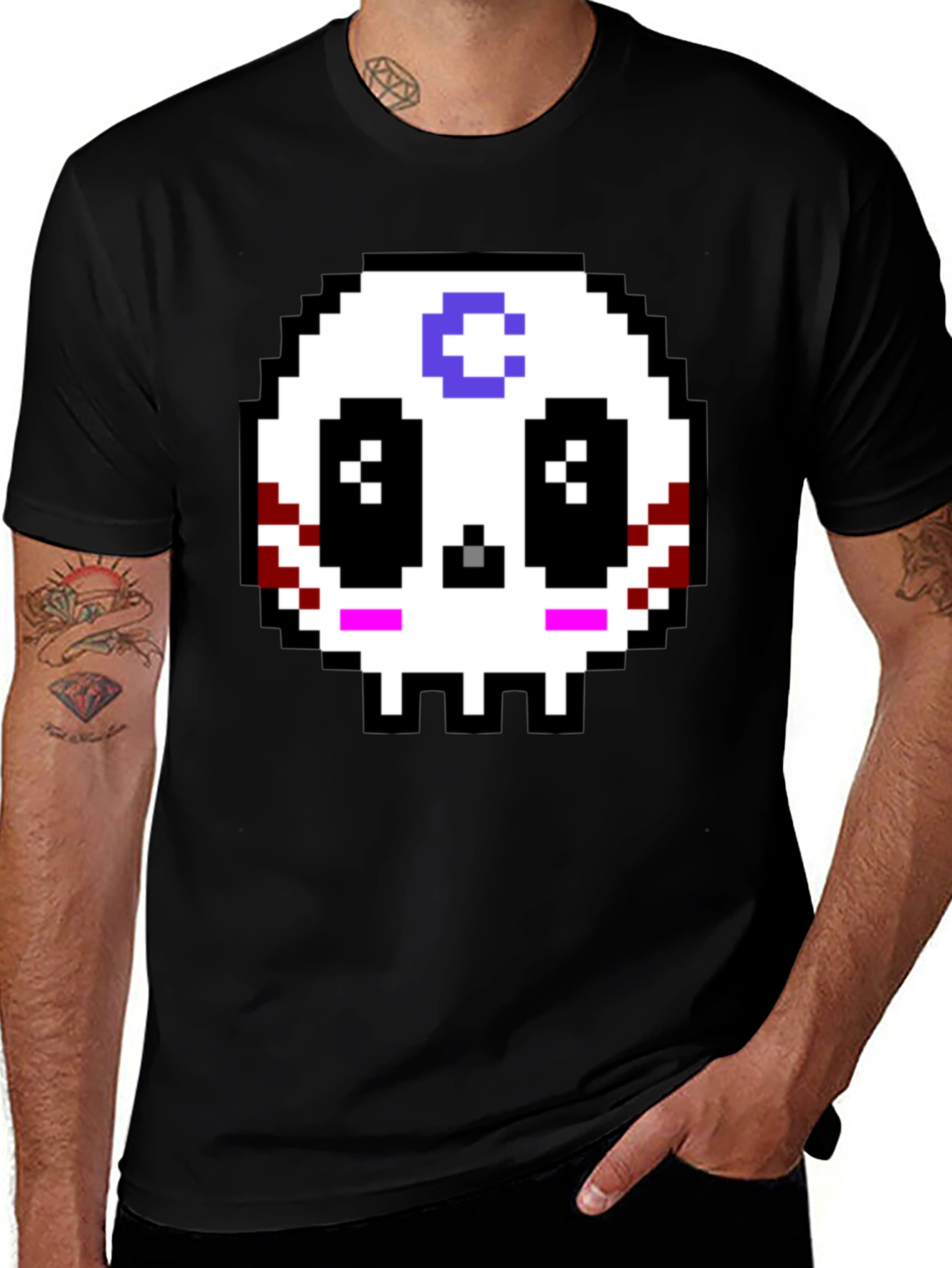 Variant 22 of Pixel Skull Graphic Tee - Retro Gaming T-Shirt