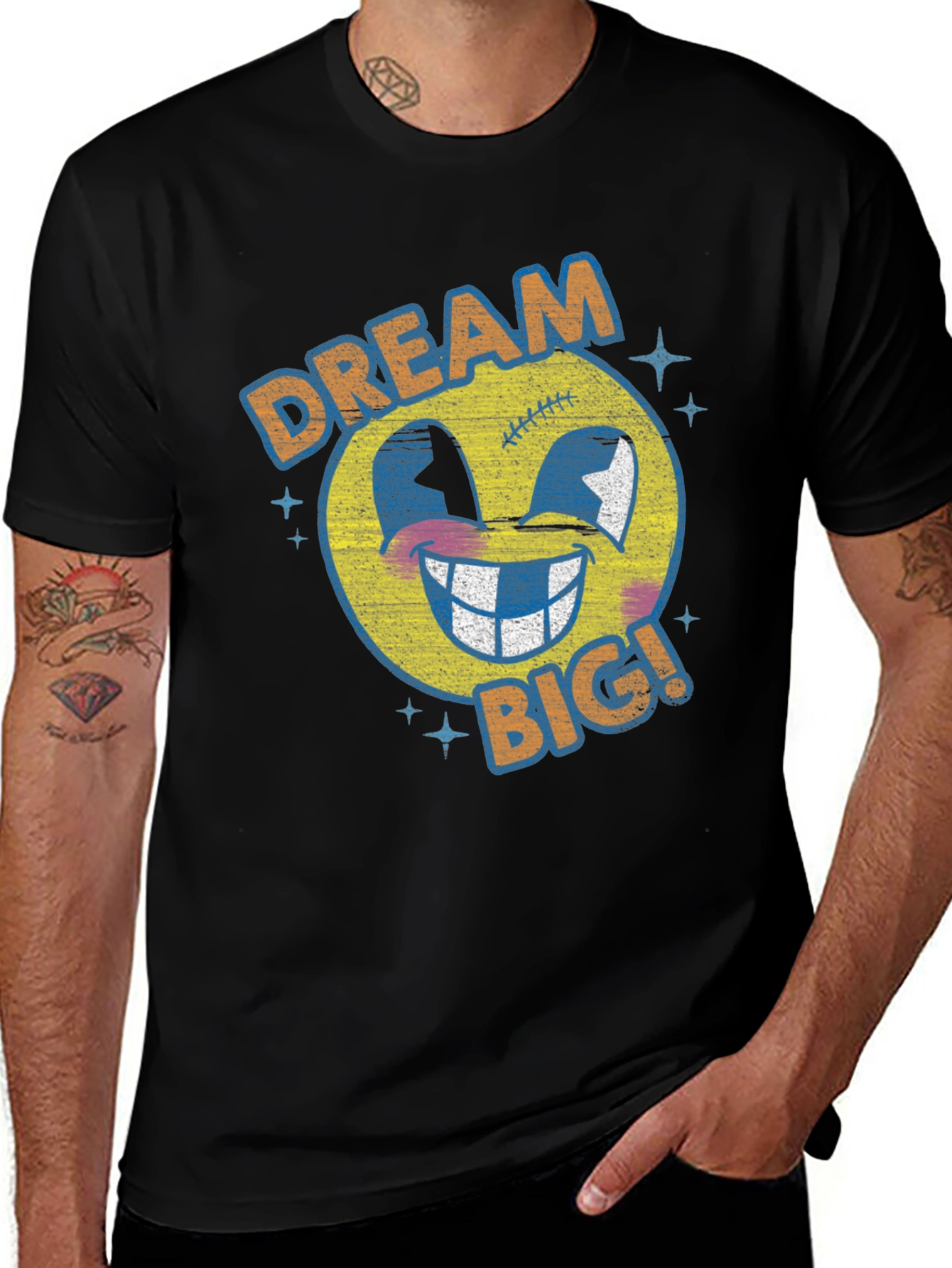 Variant 7 of Dream Big Graphic Tee - Retro Emoji T-Shirt