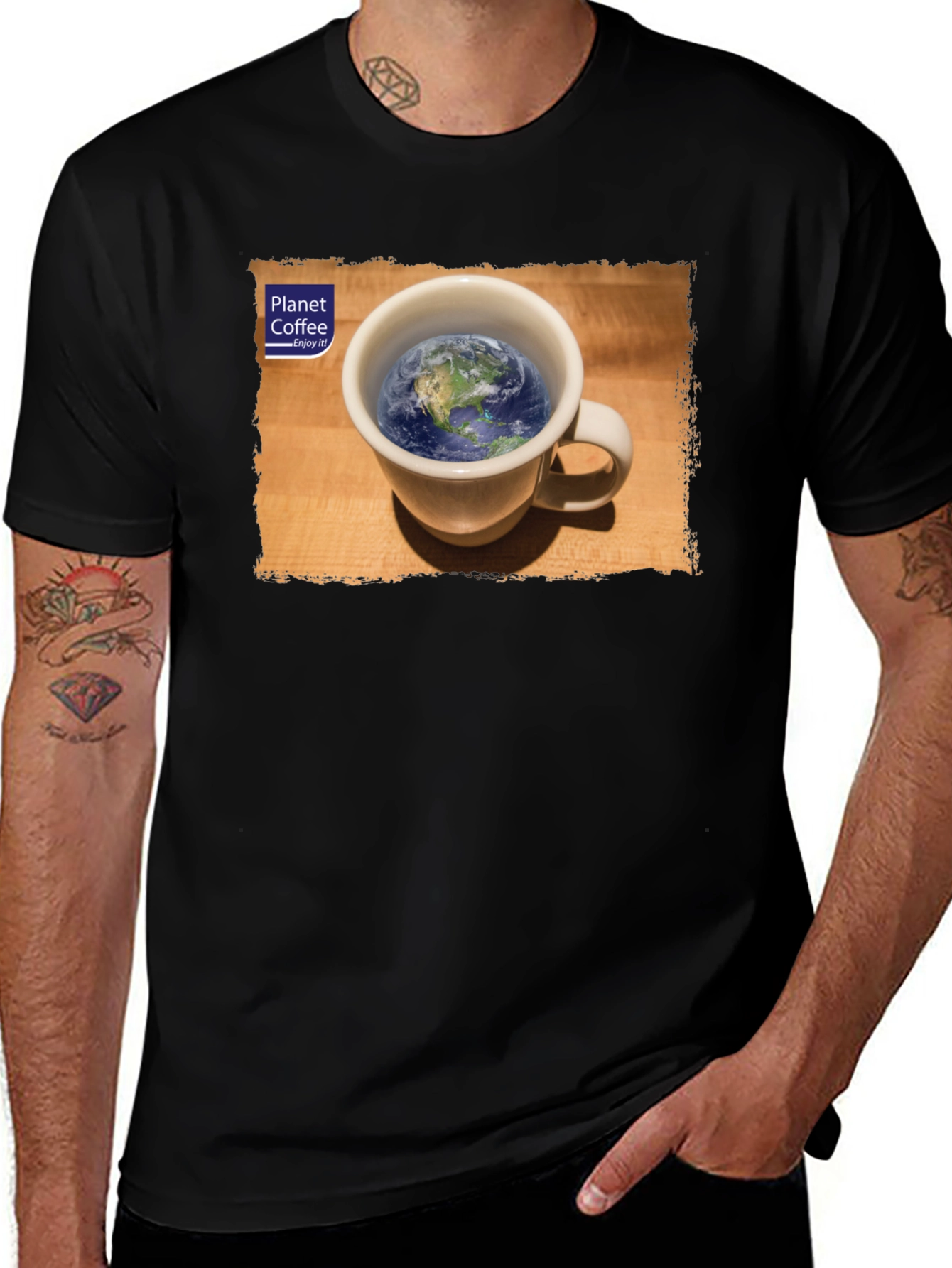 Planet Coffee Enjoy Earth T-Shirt