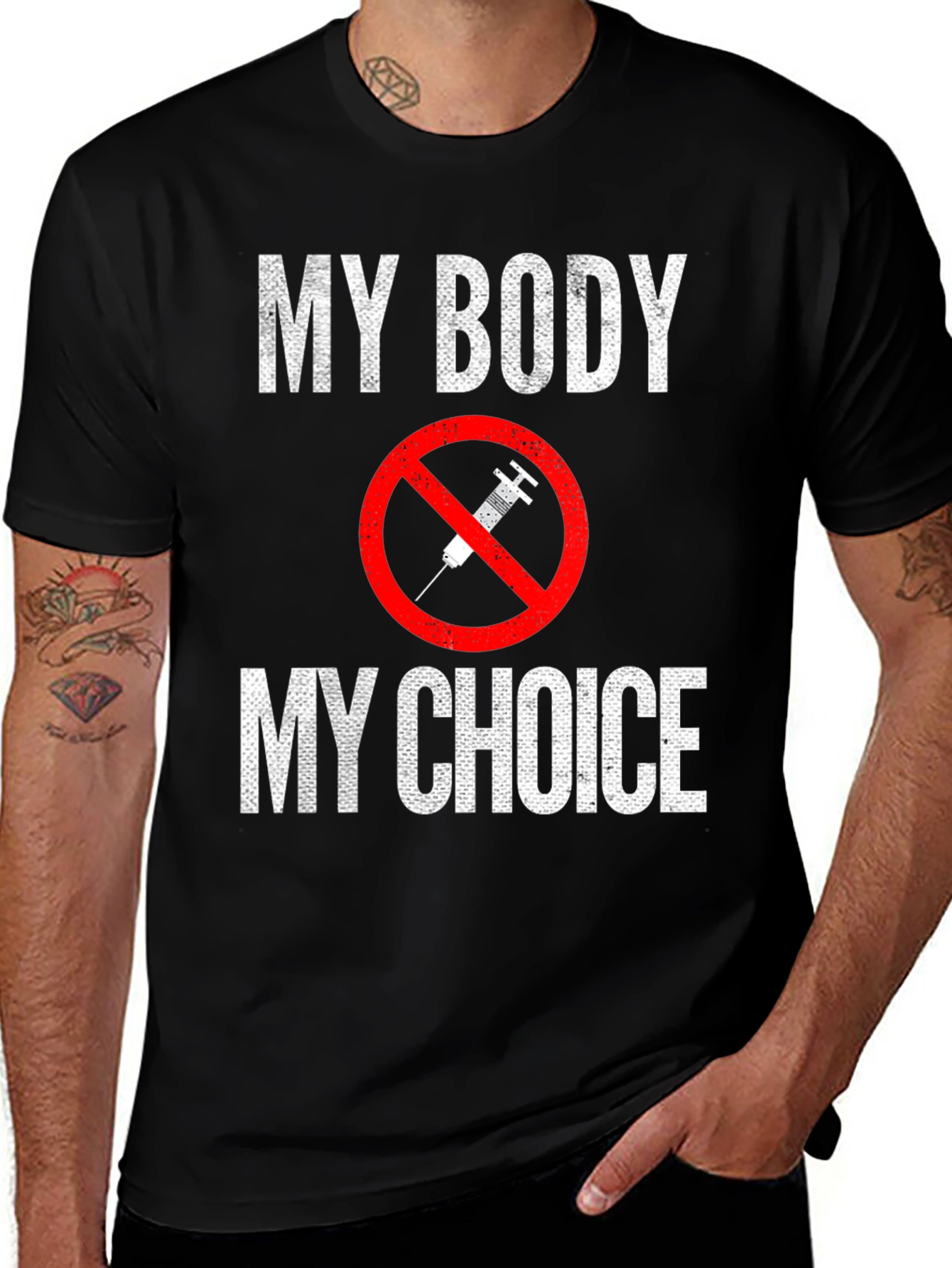 Black My Body My Choice T-Shirt main image