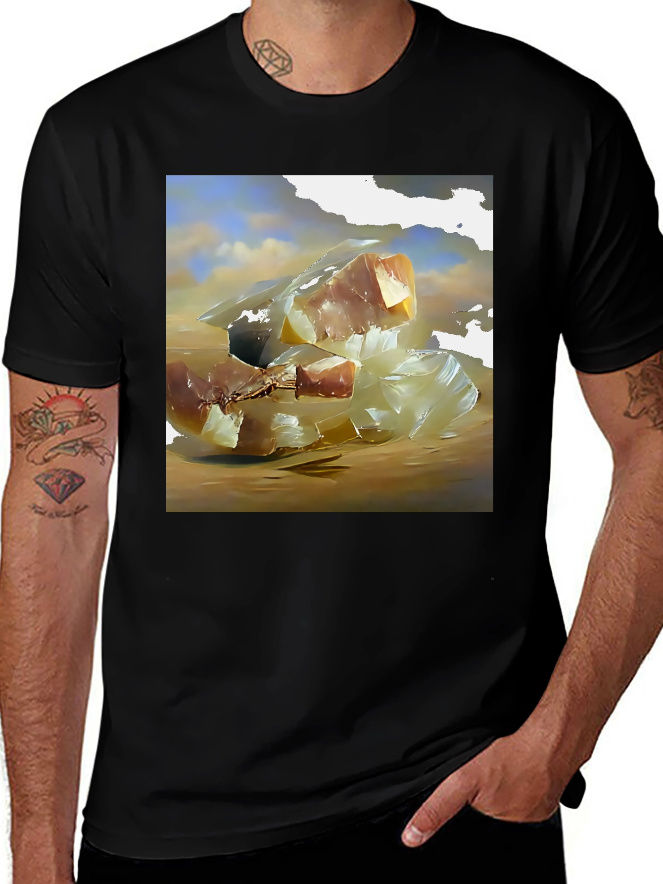 Variant 21 of Abstract Food Art T-Shirt