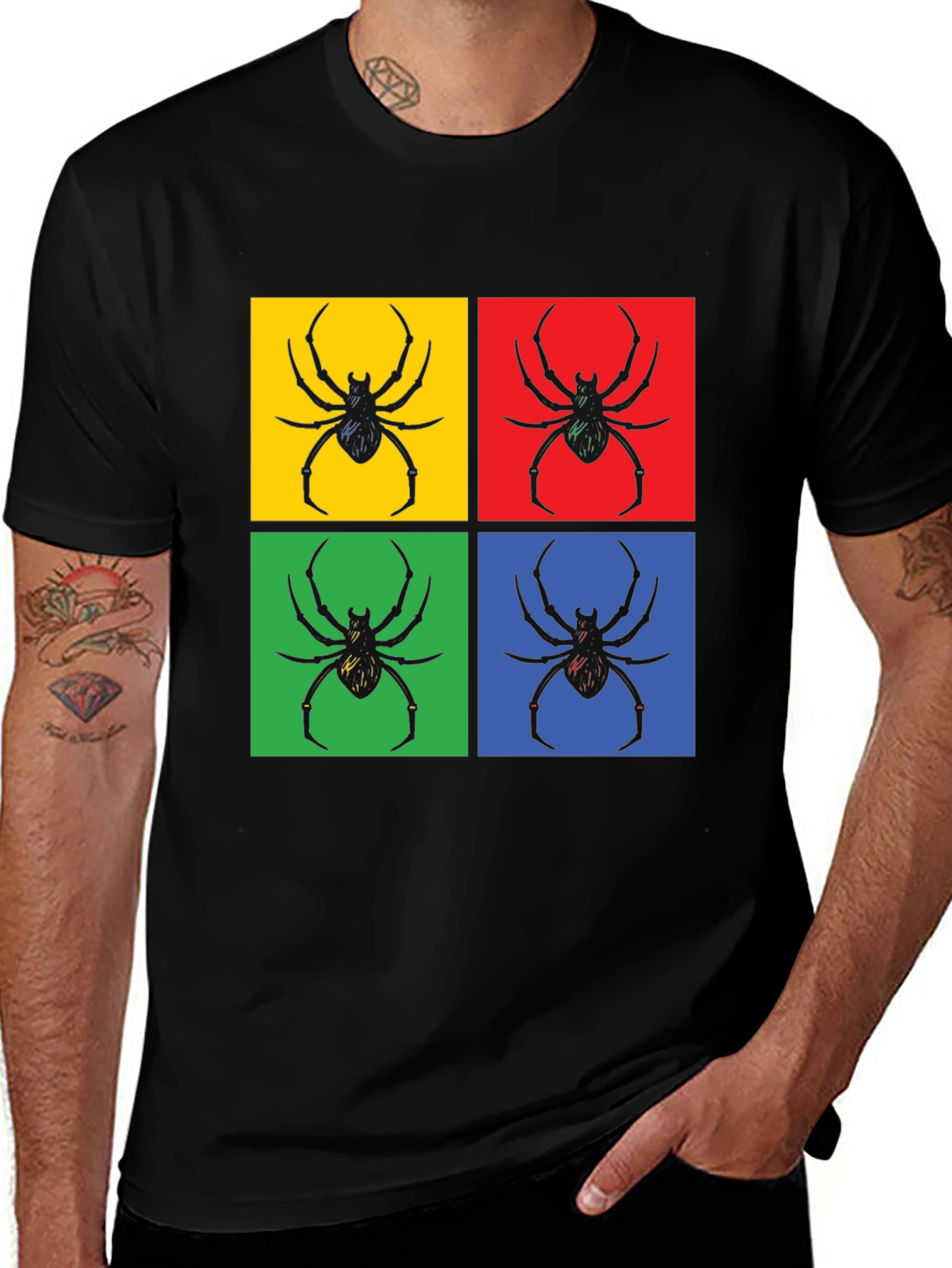 Variant 18 of Spider Pop Art Graphic Tee - Bold & Unique