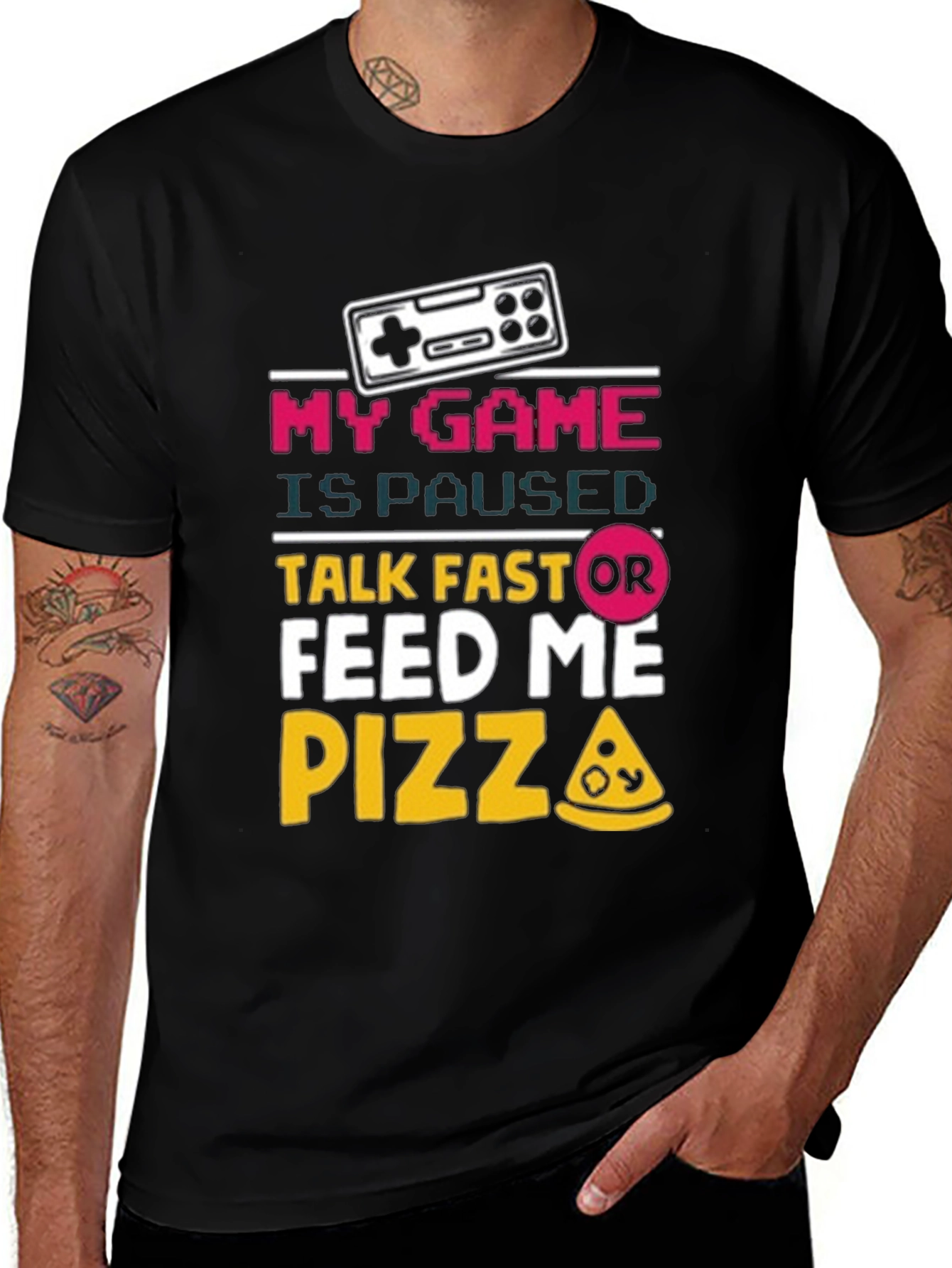 Variant 19 of My Game Is Paused Funny Gamer T-Shirt