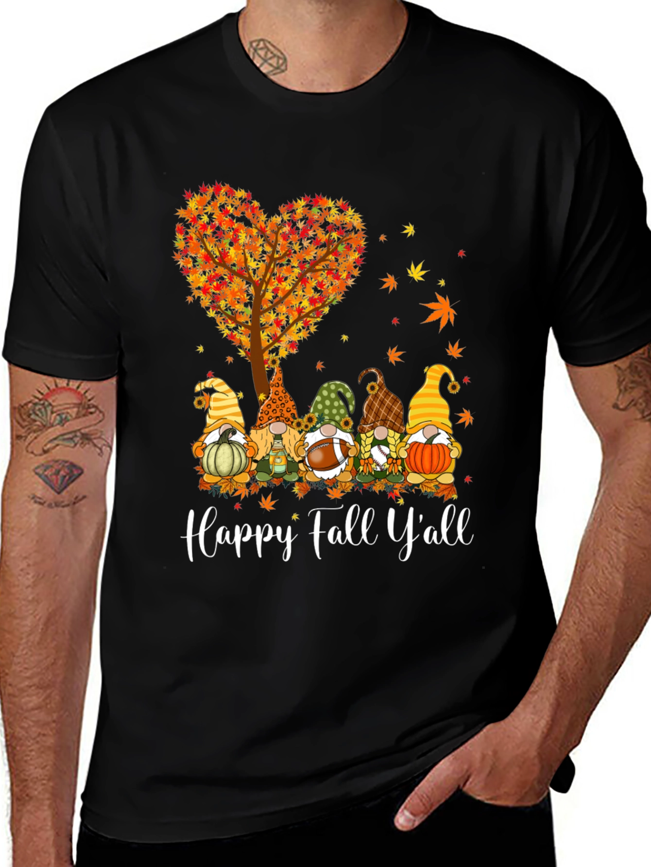 Variant 18 of Happy Fall Y'all Gnome T-Shirt