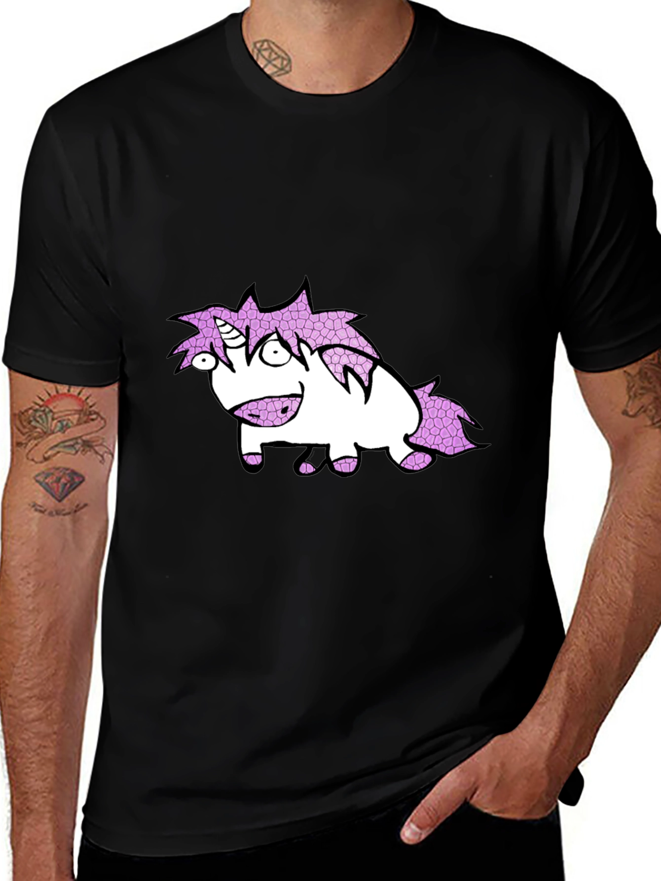 Variant 6 of Unicorn Cartoon Graphic Tee