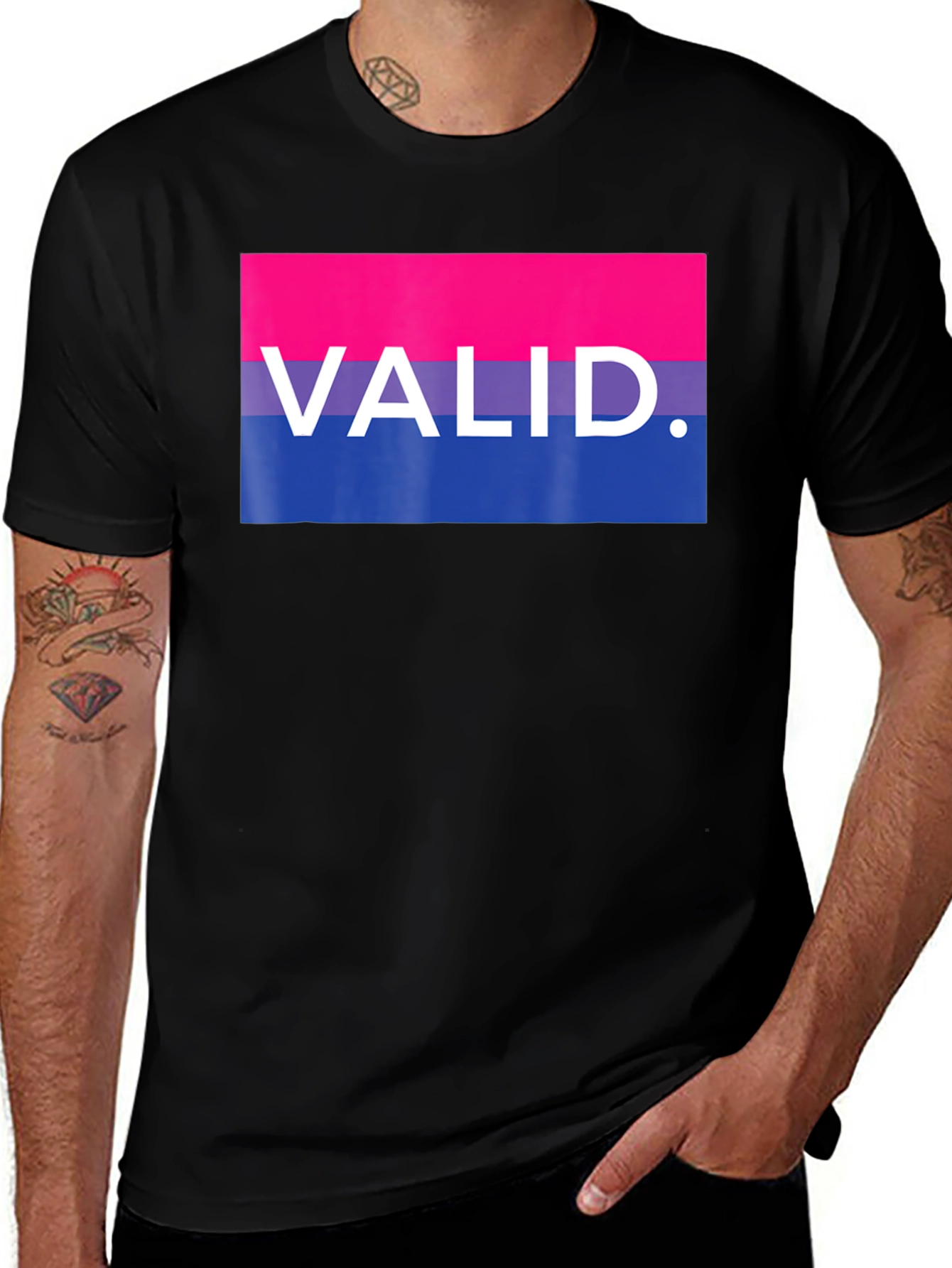 Variant 3 of Bisexual Pride Valid T-Shirt LGBTQ Support