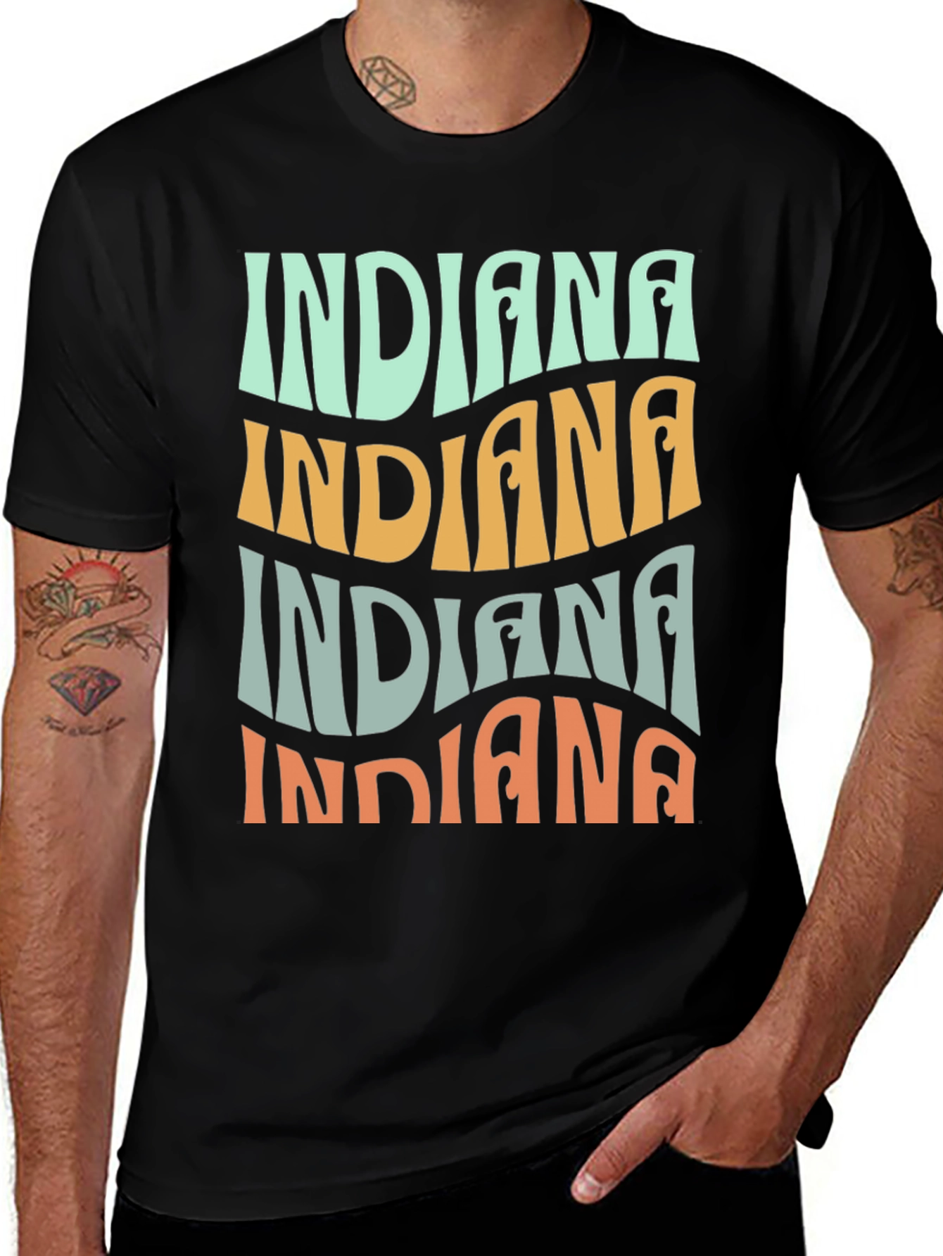 Retro Indiana Graphic T-Shirt