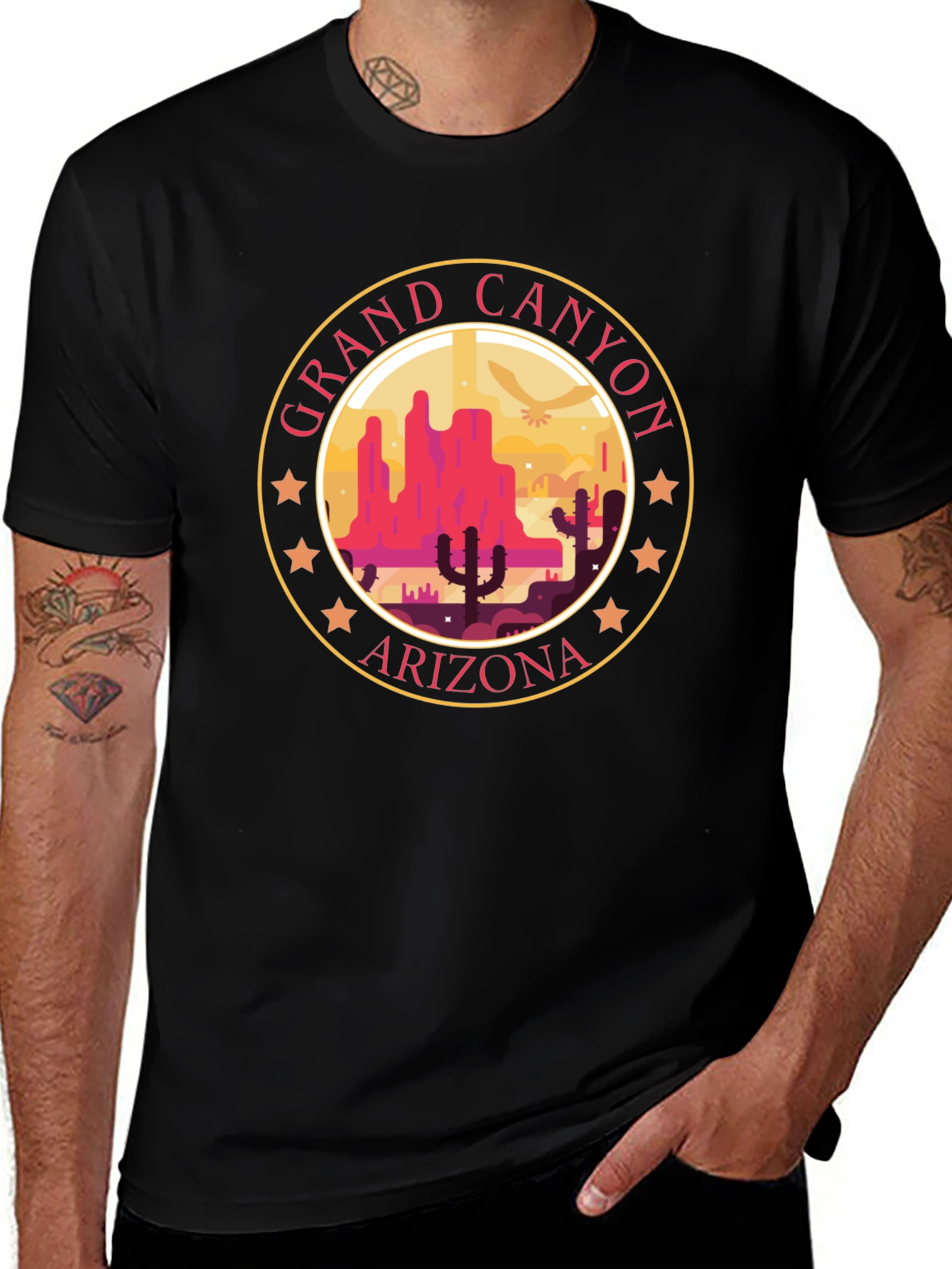 Grand Canyon Arizona Graphic T-Shirt - Desert Scene