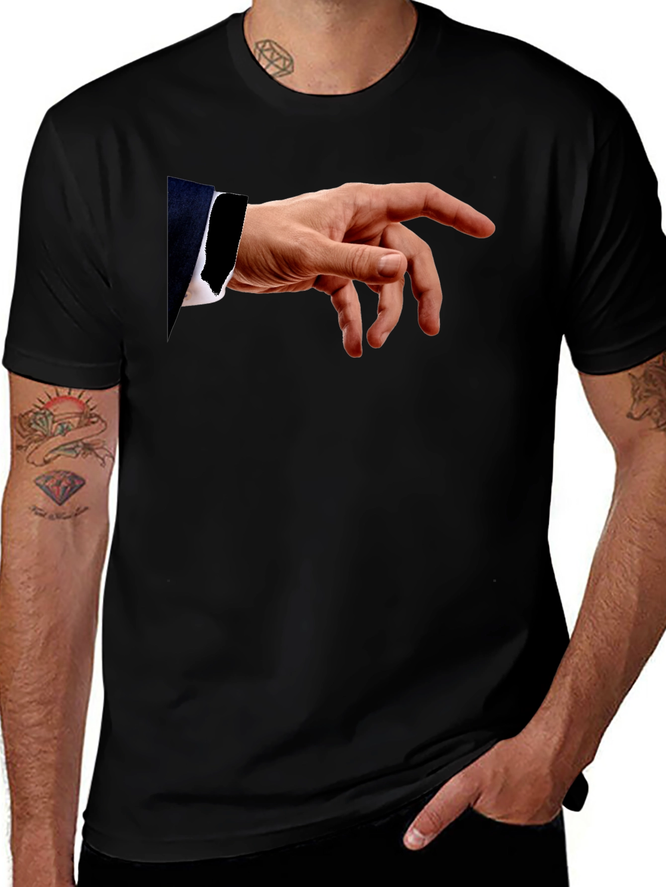 Adam's Touch Graphic Tee - Black T-Shirt