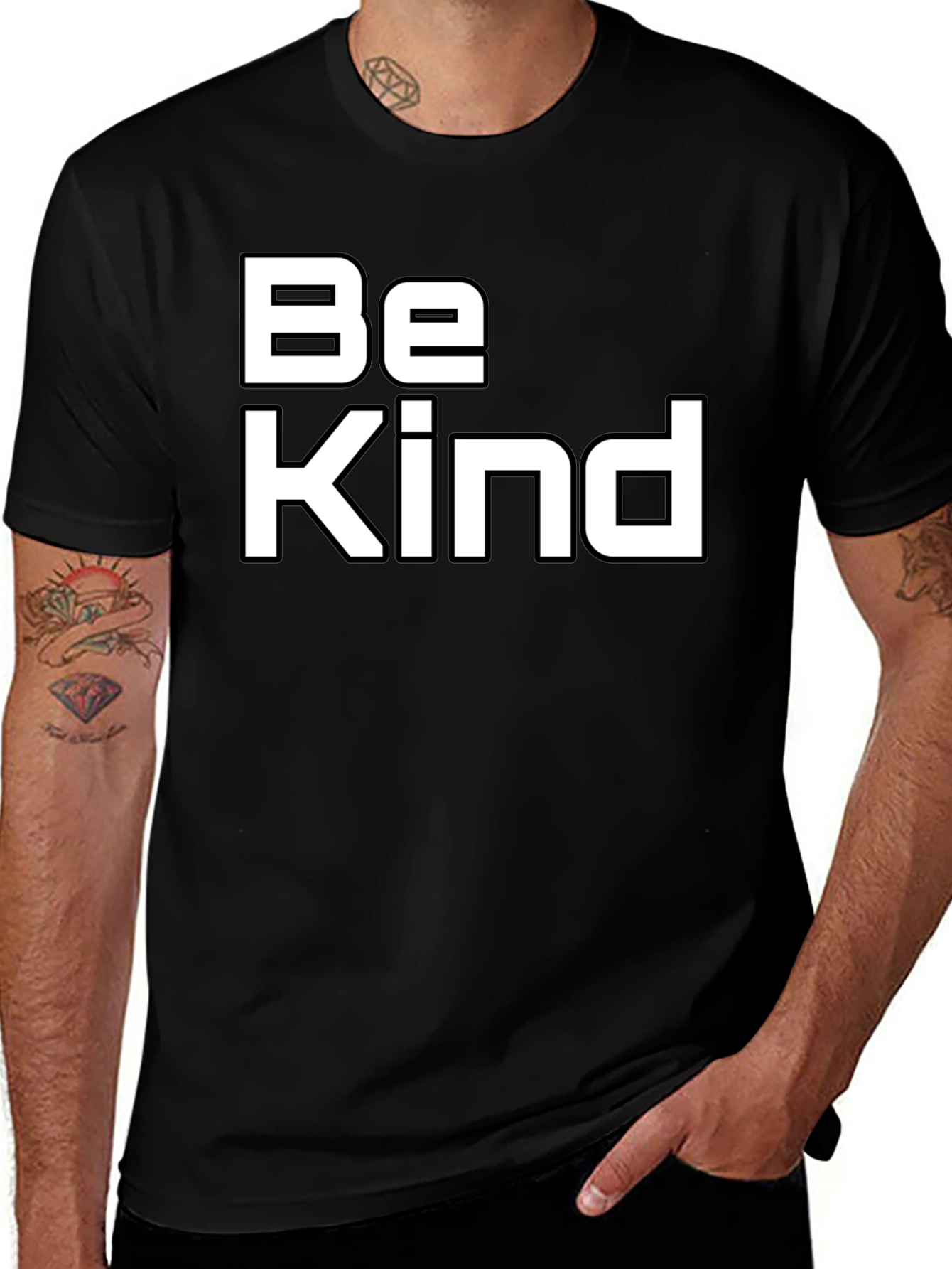 Variant 22 of Be Kind Black T-Shirt