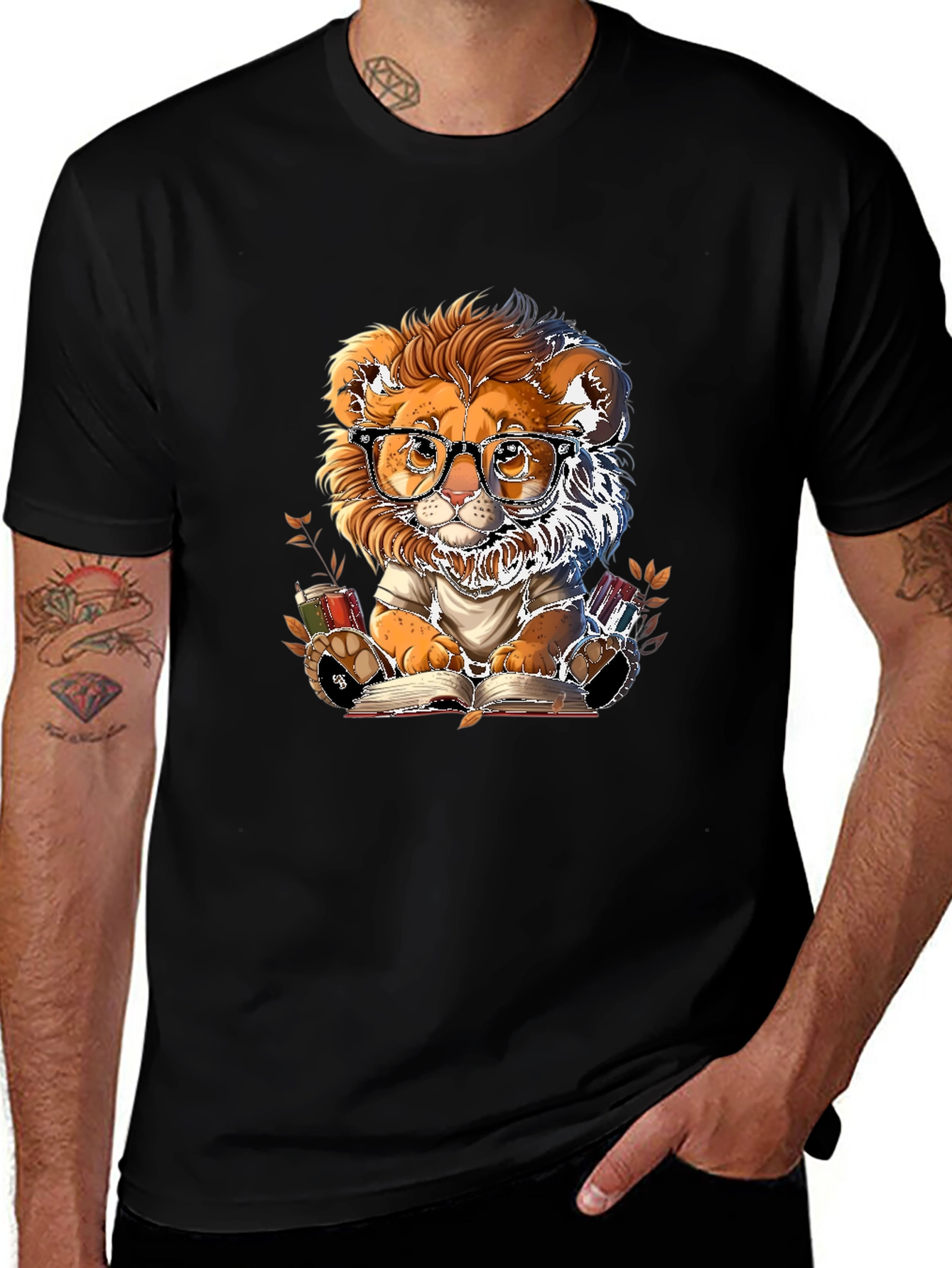 Variant 23 of Lion Reader T-Shirt - Bookish Style