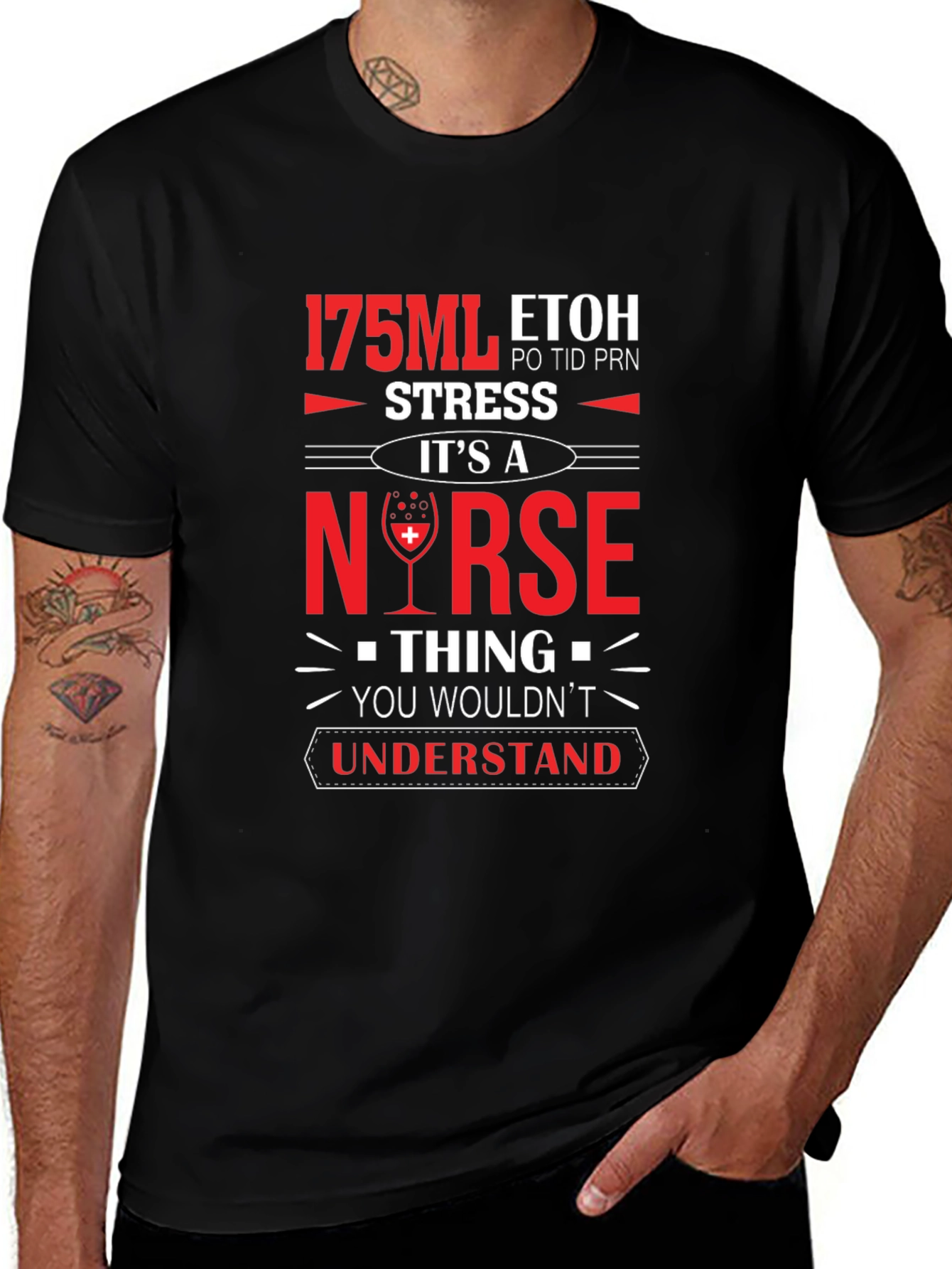 Variant 28 of Nurse 175ML ETOH Novelty Graphic T-Shirt