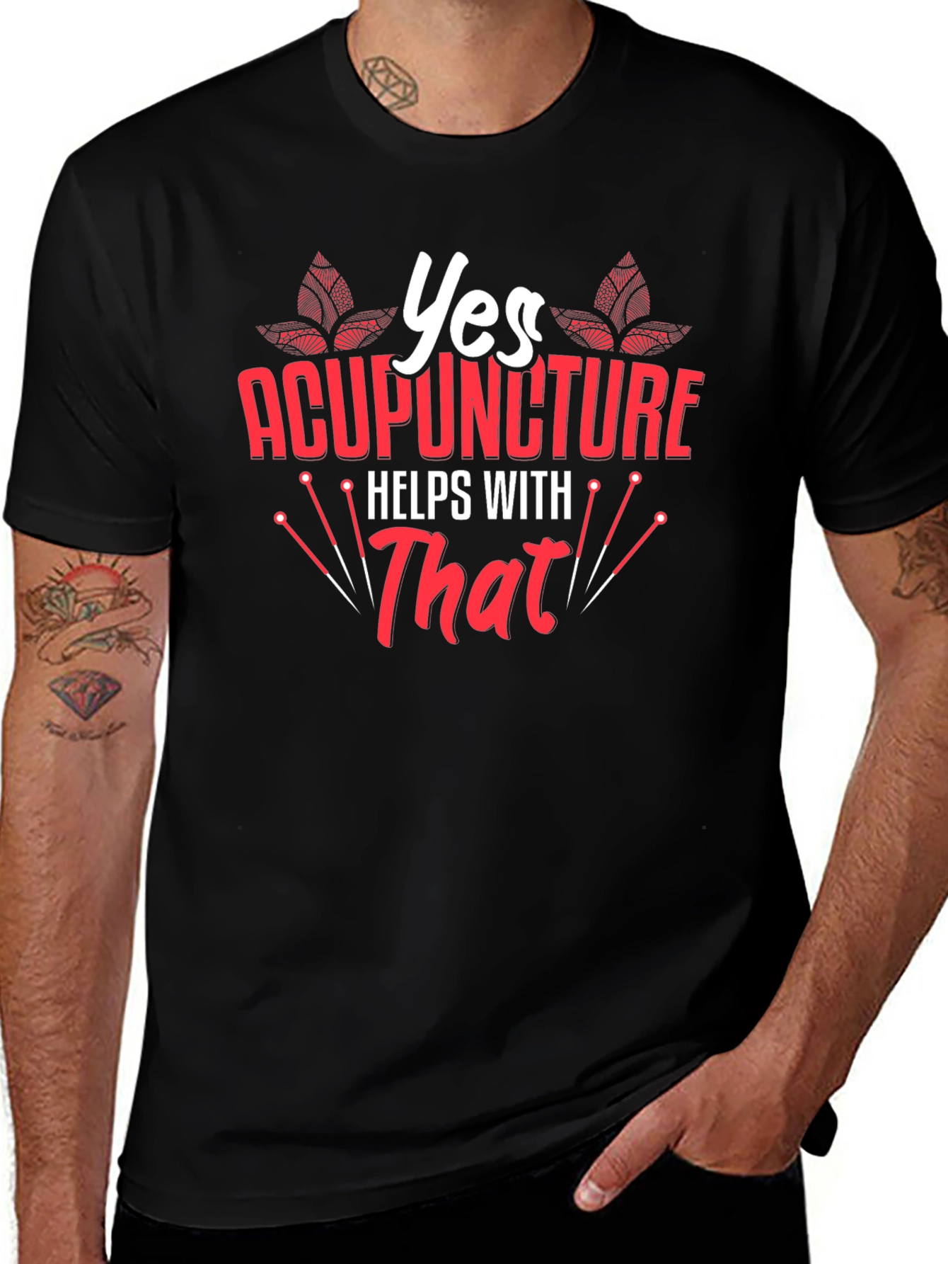 Variant 5 of Acupuncture Helps With That T-Shirt