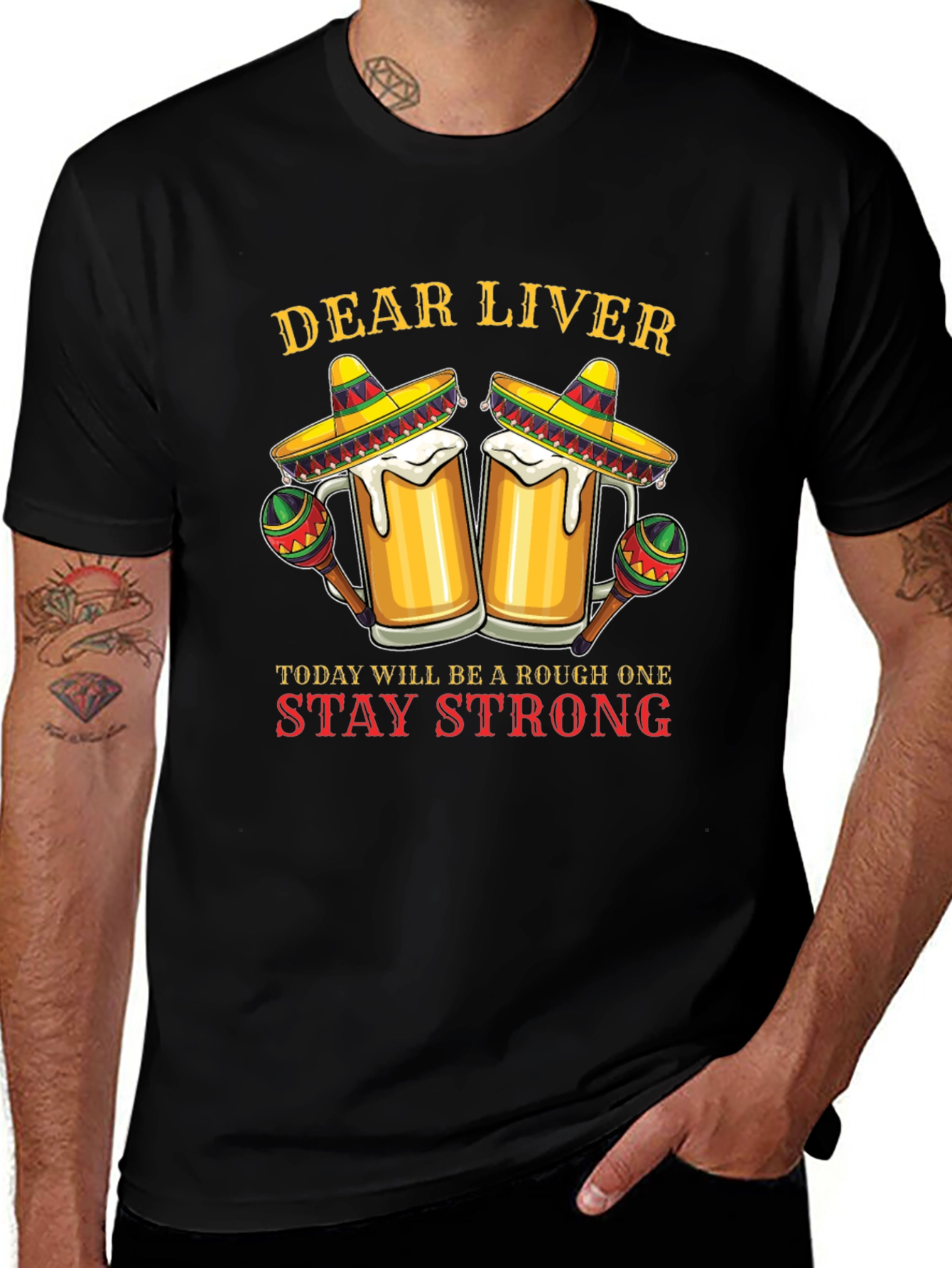Variant 27 of Dear Liver Funny Drinking T-Shirt