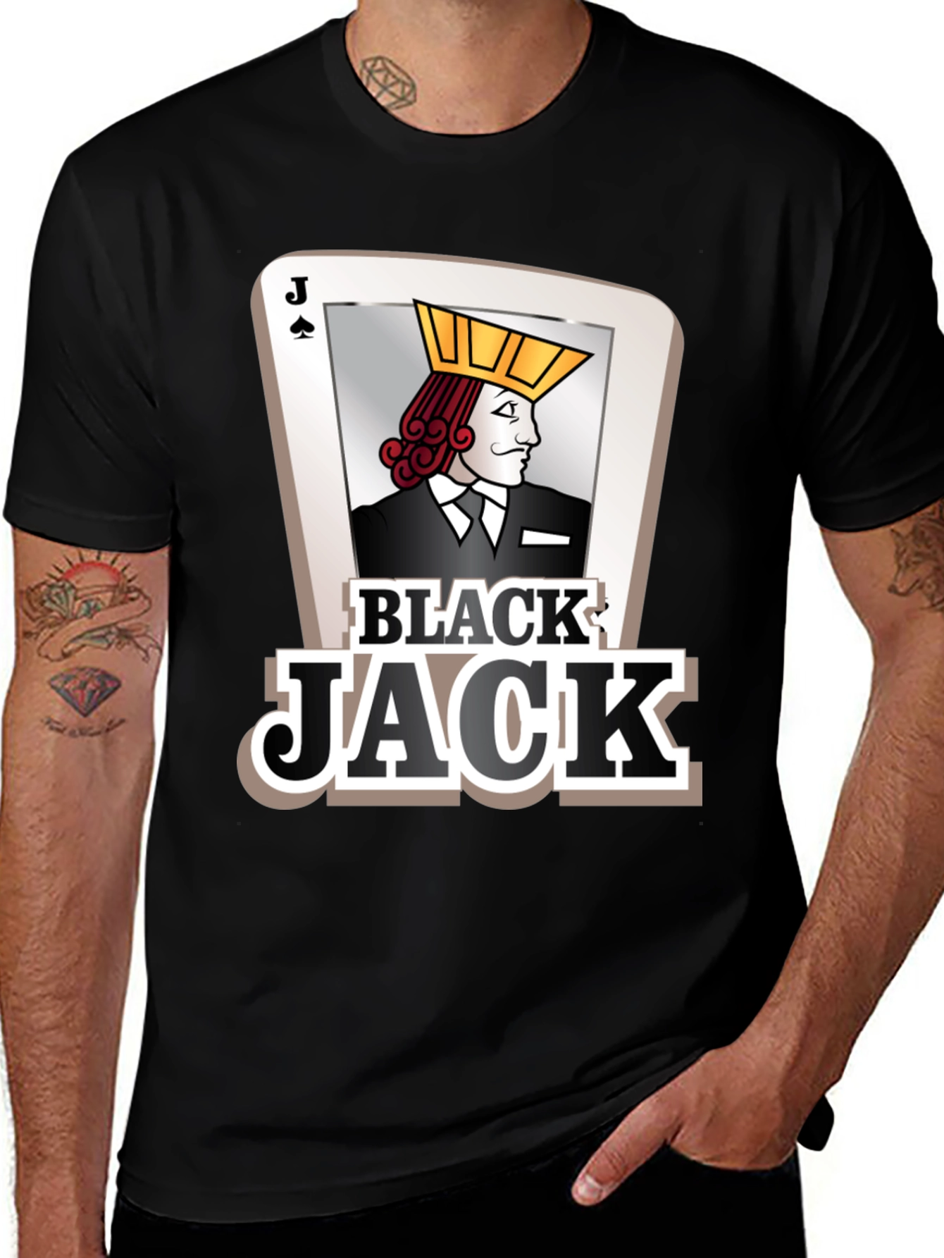 Variant 15 of Black Jack Card Graphic Tee