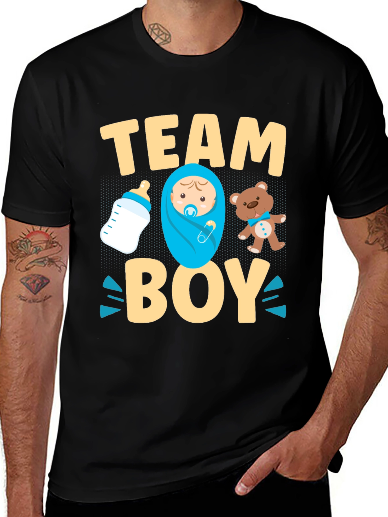 Variant 8 of Team Boy Gender Reveal T-Shirt