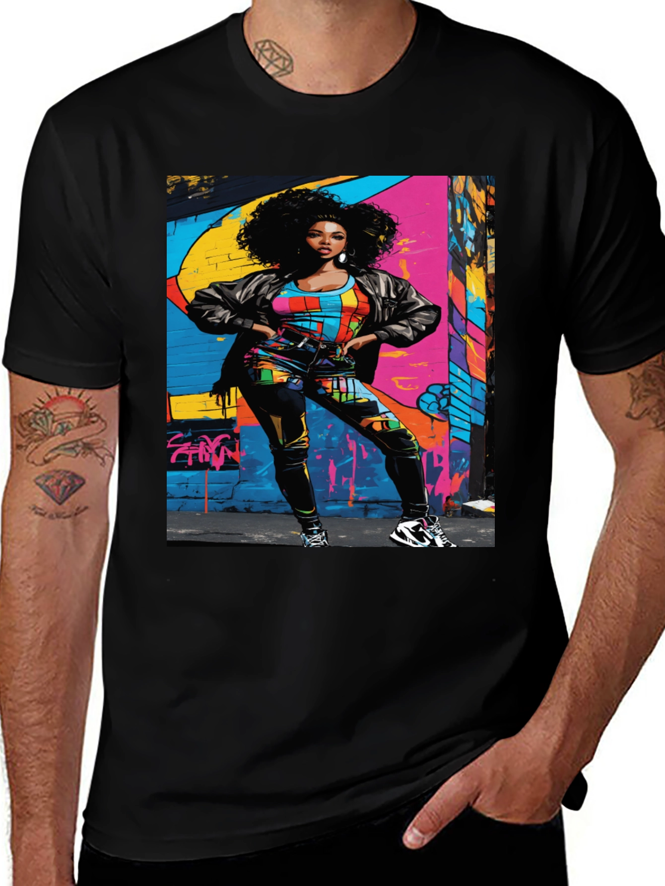Variant 26 of Urban Graffiti Art T-Shirt