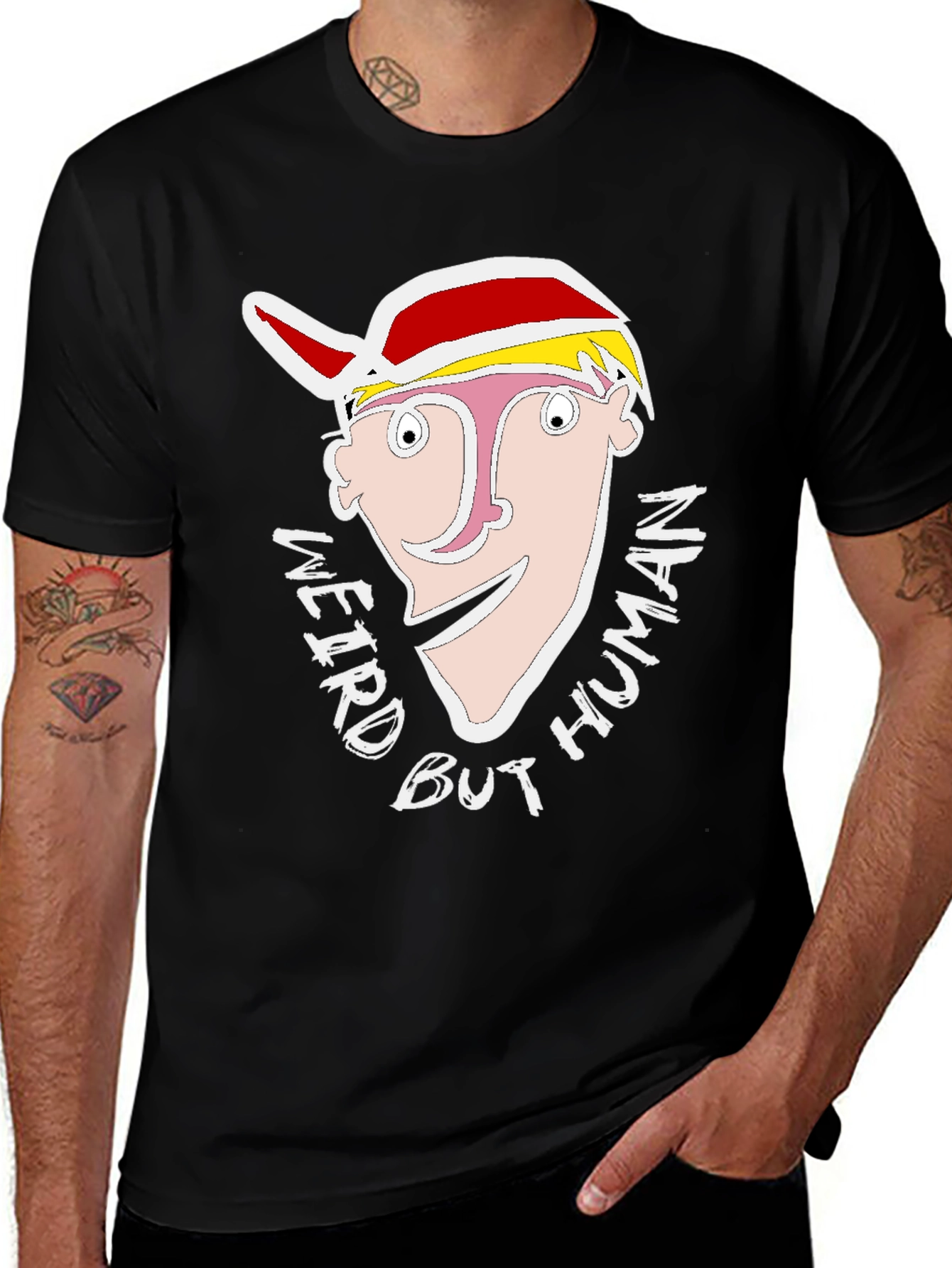 Variant 29 of Weird But Human Graphic T-Shirt