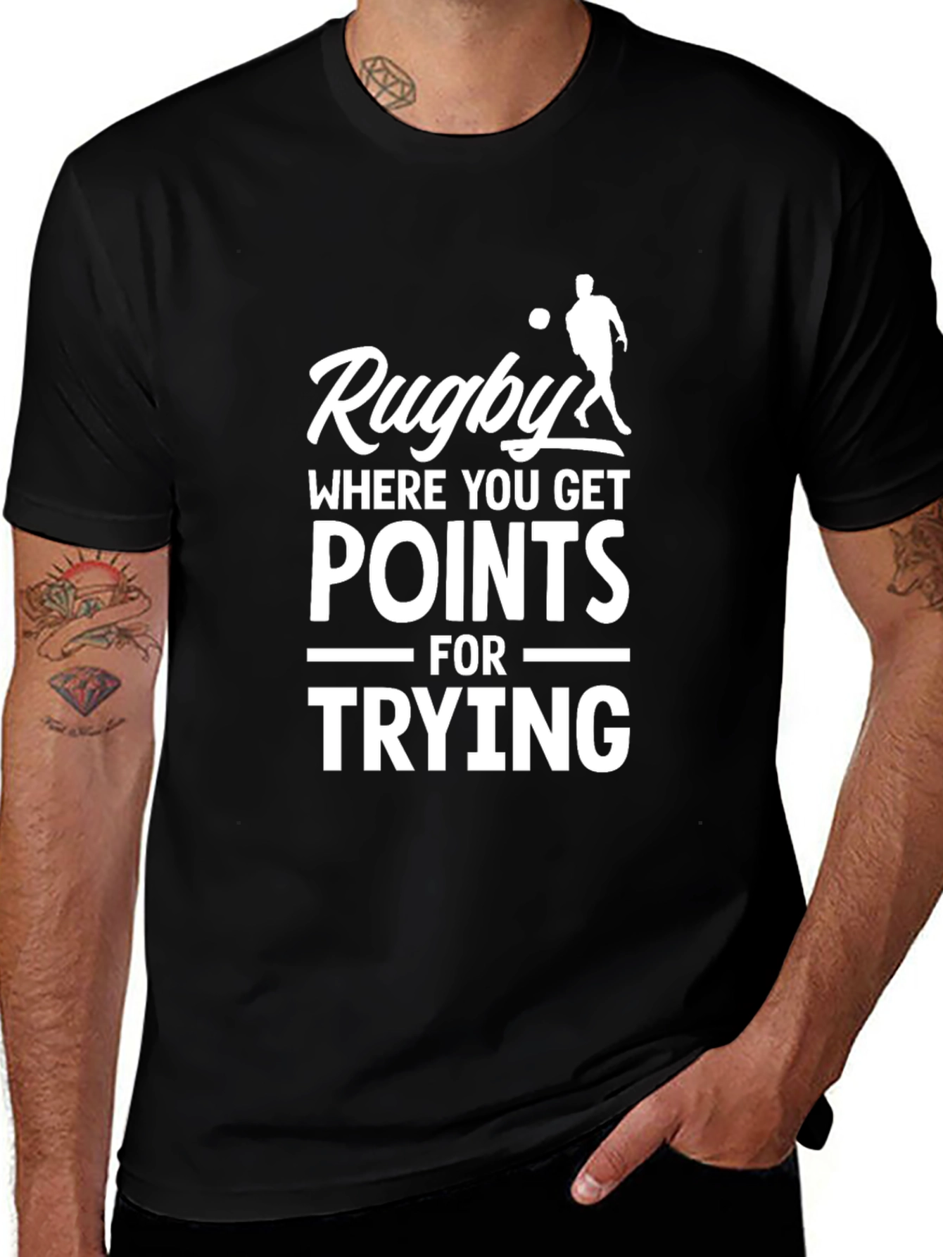 Variant 20 of Rugby Points T-Shirt - Sport Slogan Tee