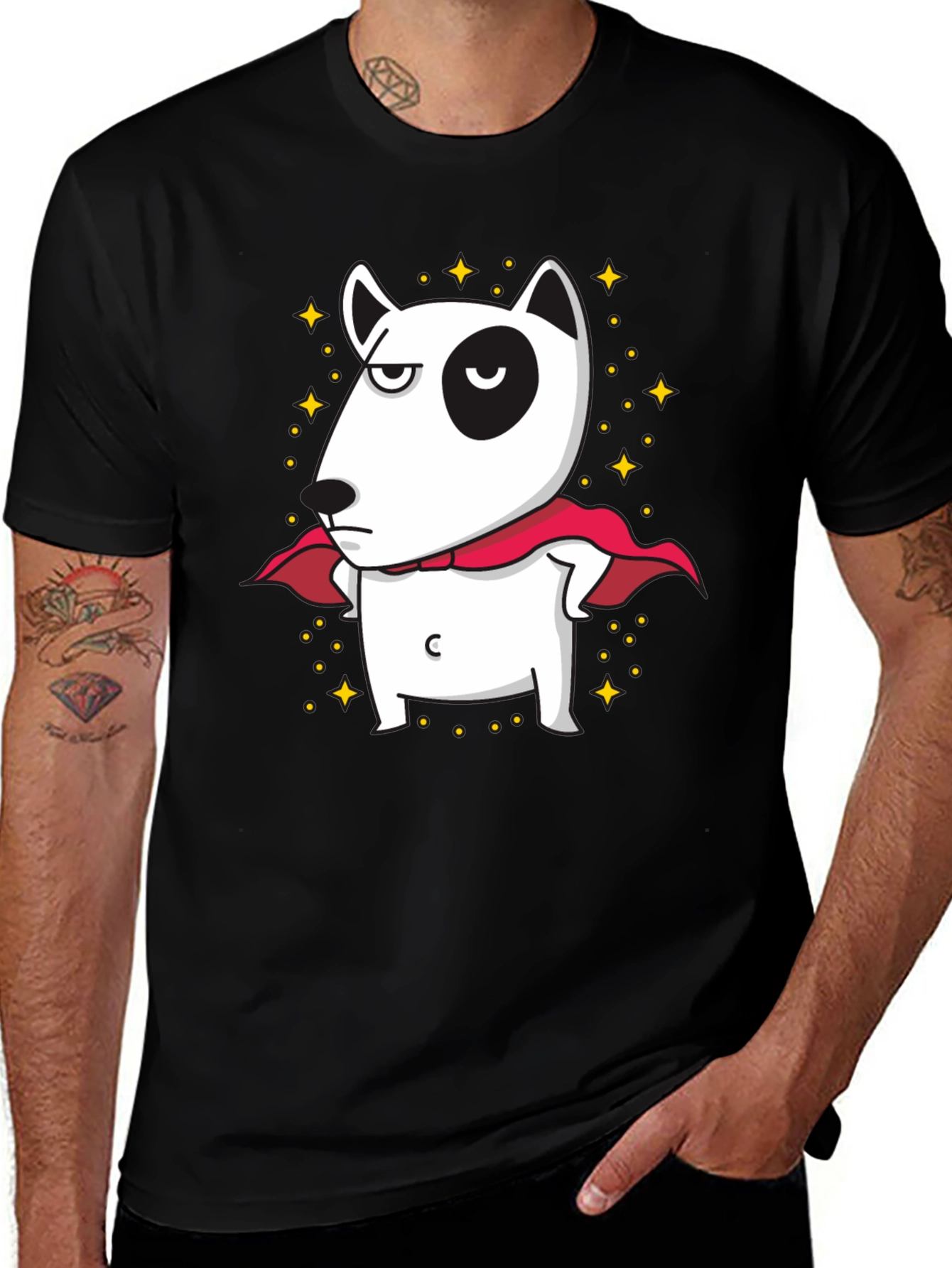 Variant 17 of Cool Dog Superhero Graphic Tee