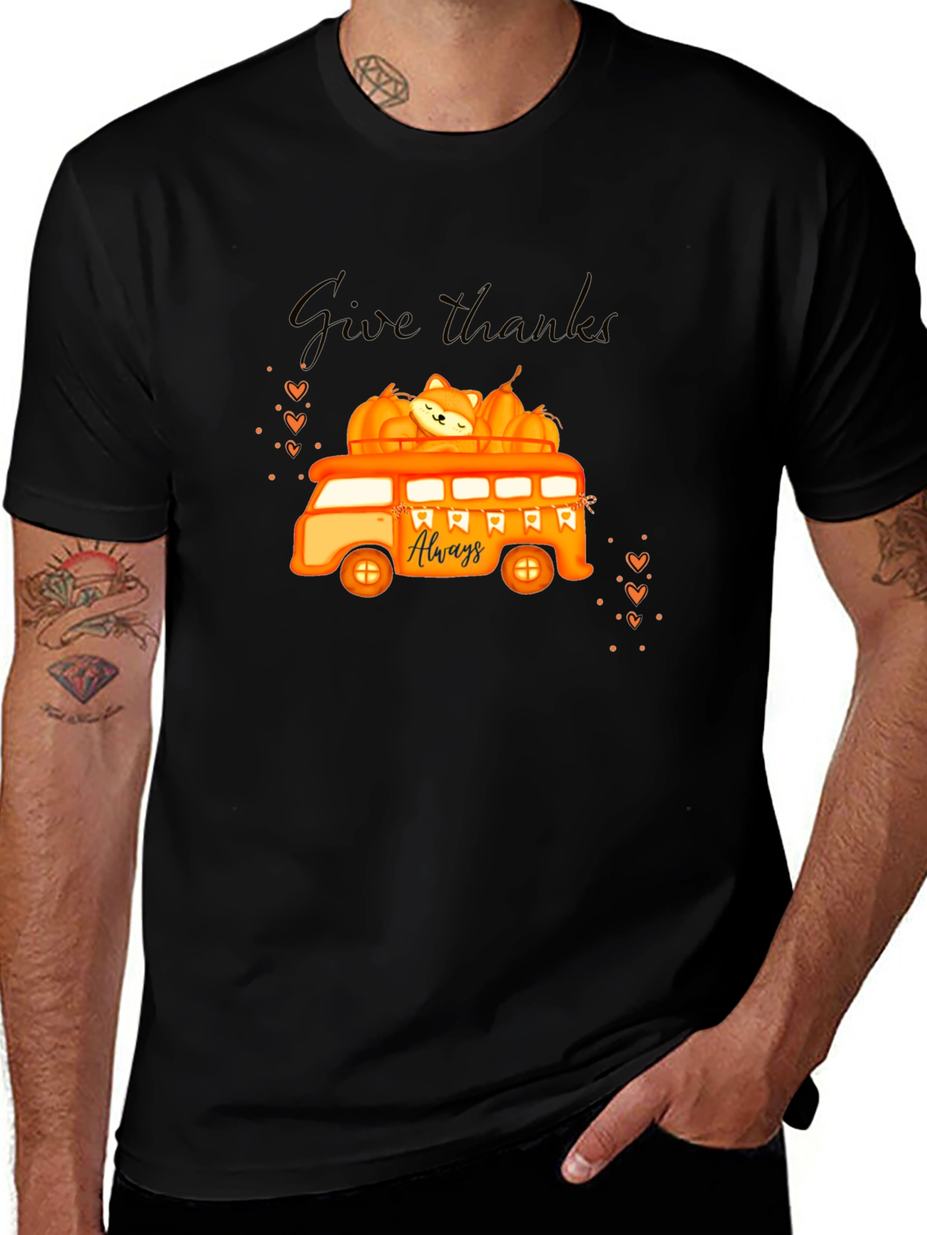 Variant 26 of Thanksgiving Van Graphic Tee