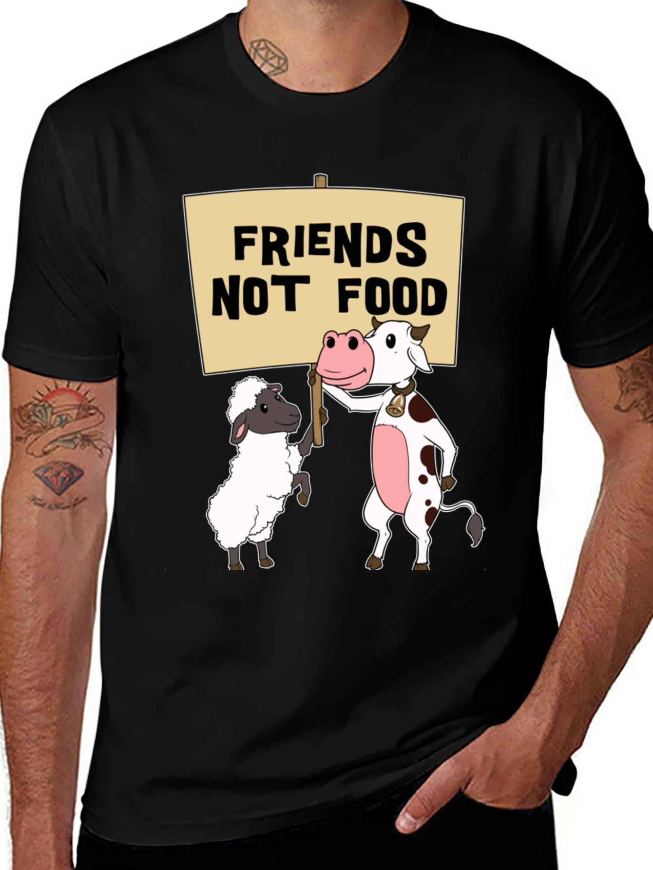 Variant 17 of Friends Not Food Vegan Graphic T-Shirt