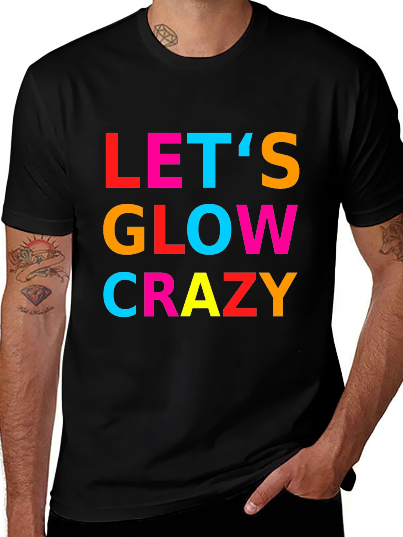 Let's Glow Crazy T-Shirt - Fun & Vibrant!
