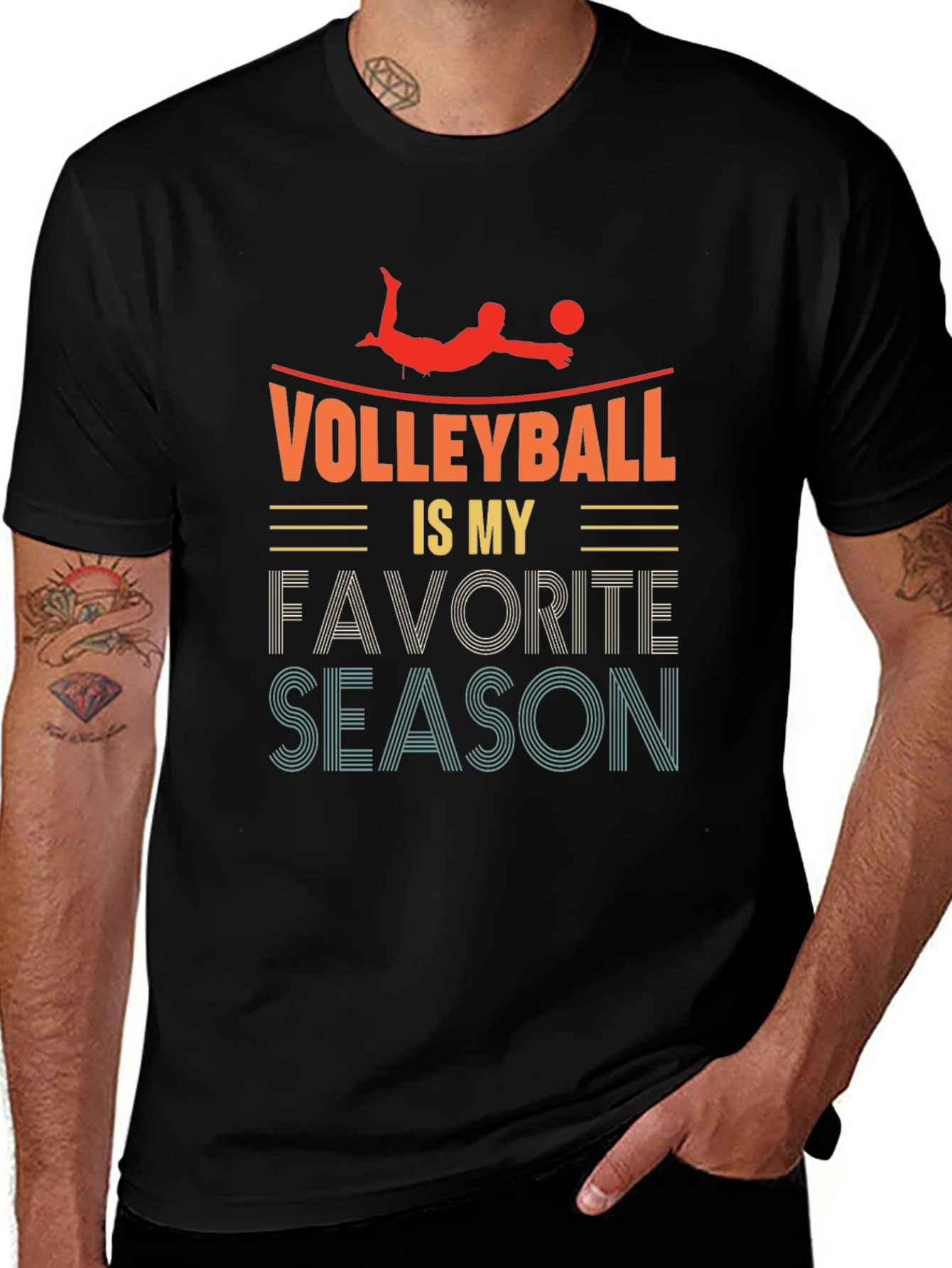 Variant 20 of Volleyball is My Favorite Season Graphic Tee