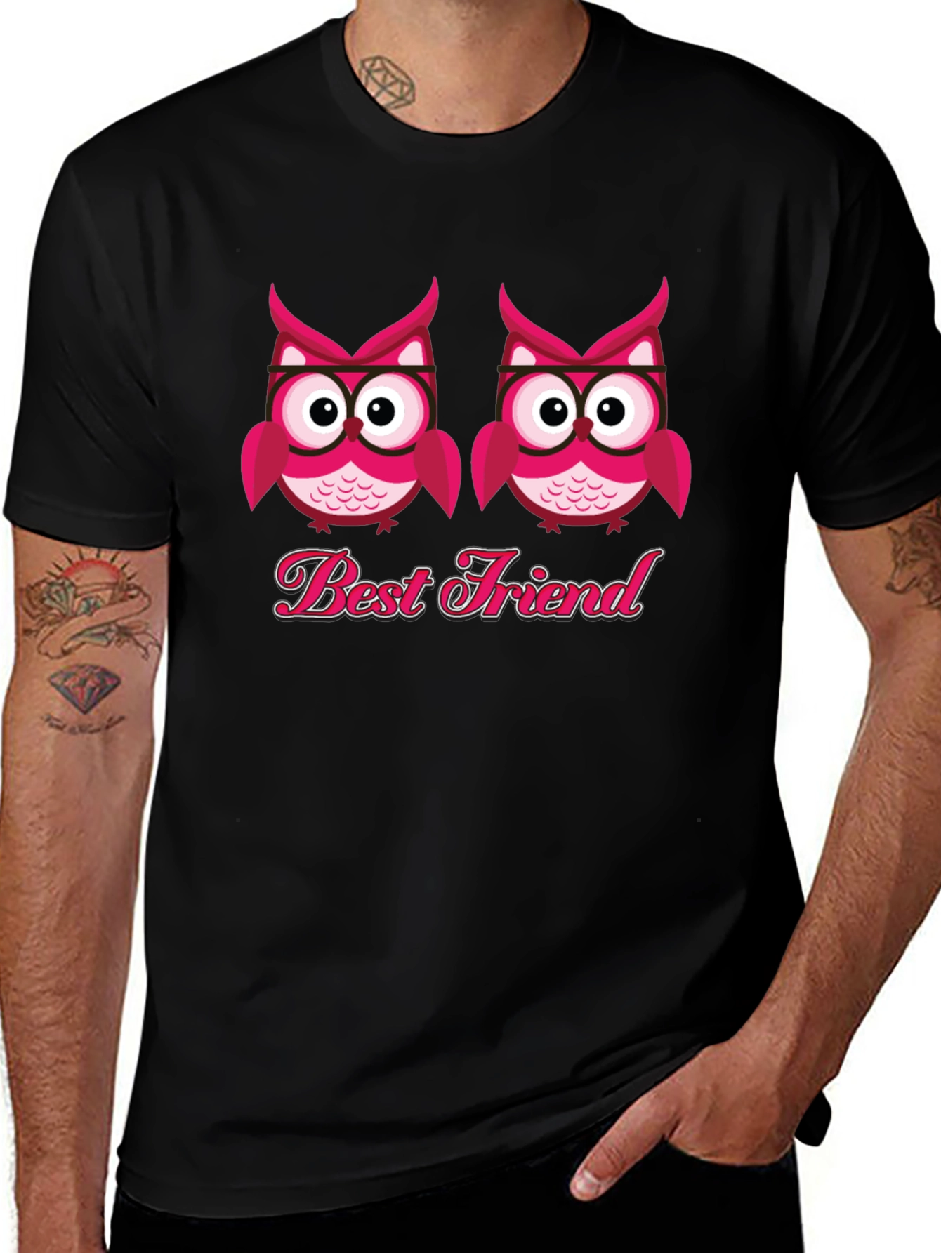 Variant 6 of Best Friend Owl Tee - Cute Matching Shirt