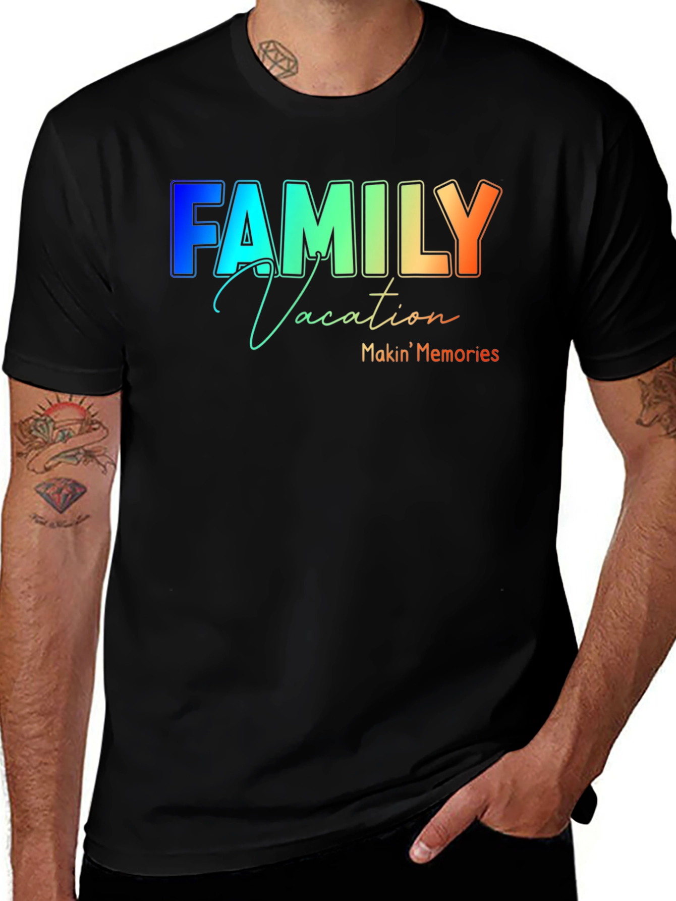 Variant 12 of Family Vacation Makin' Memories Graphic Tee