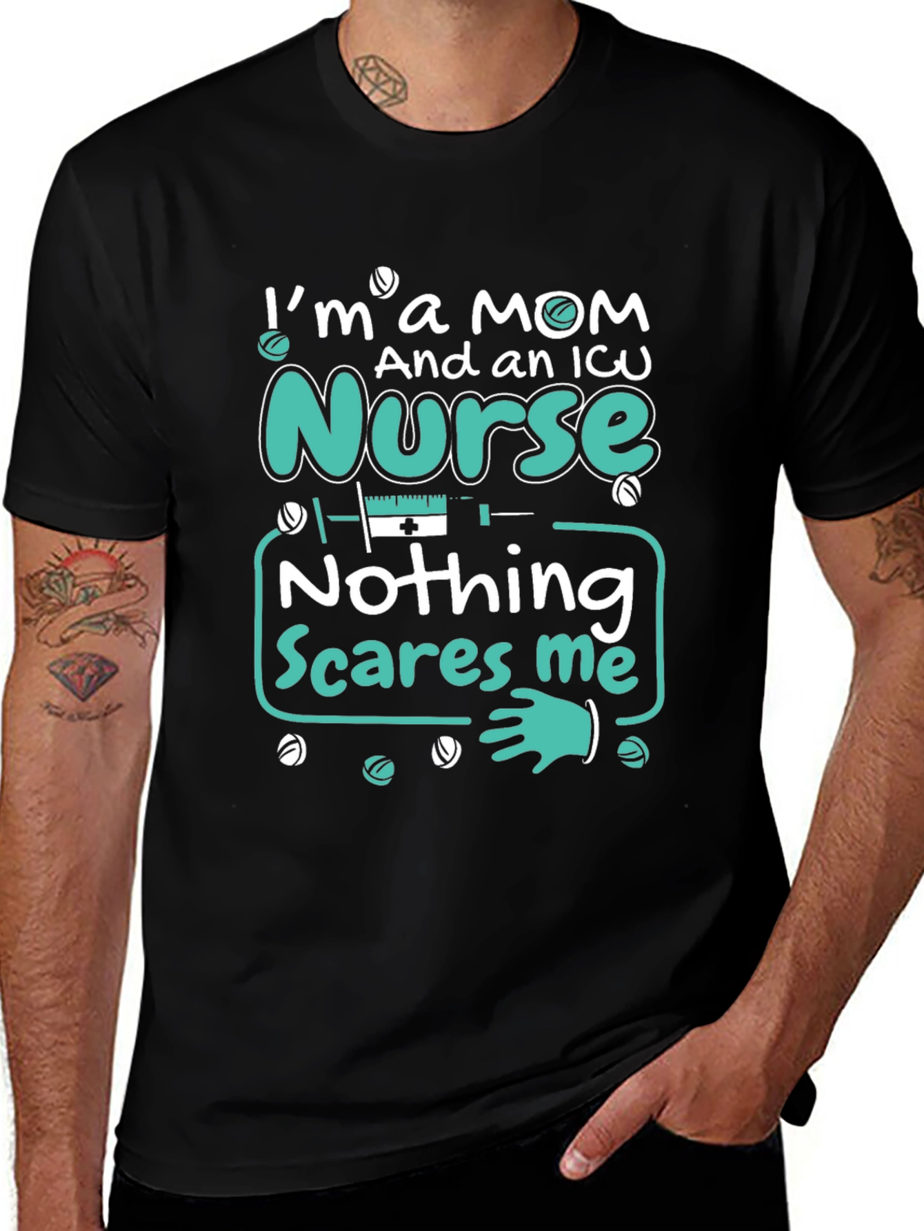I'm a Mom and an ICU Nurse T-Shirt
