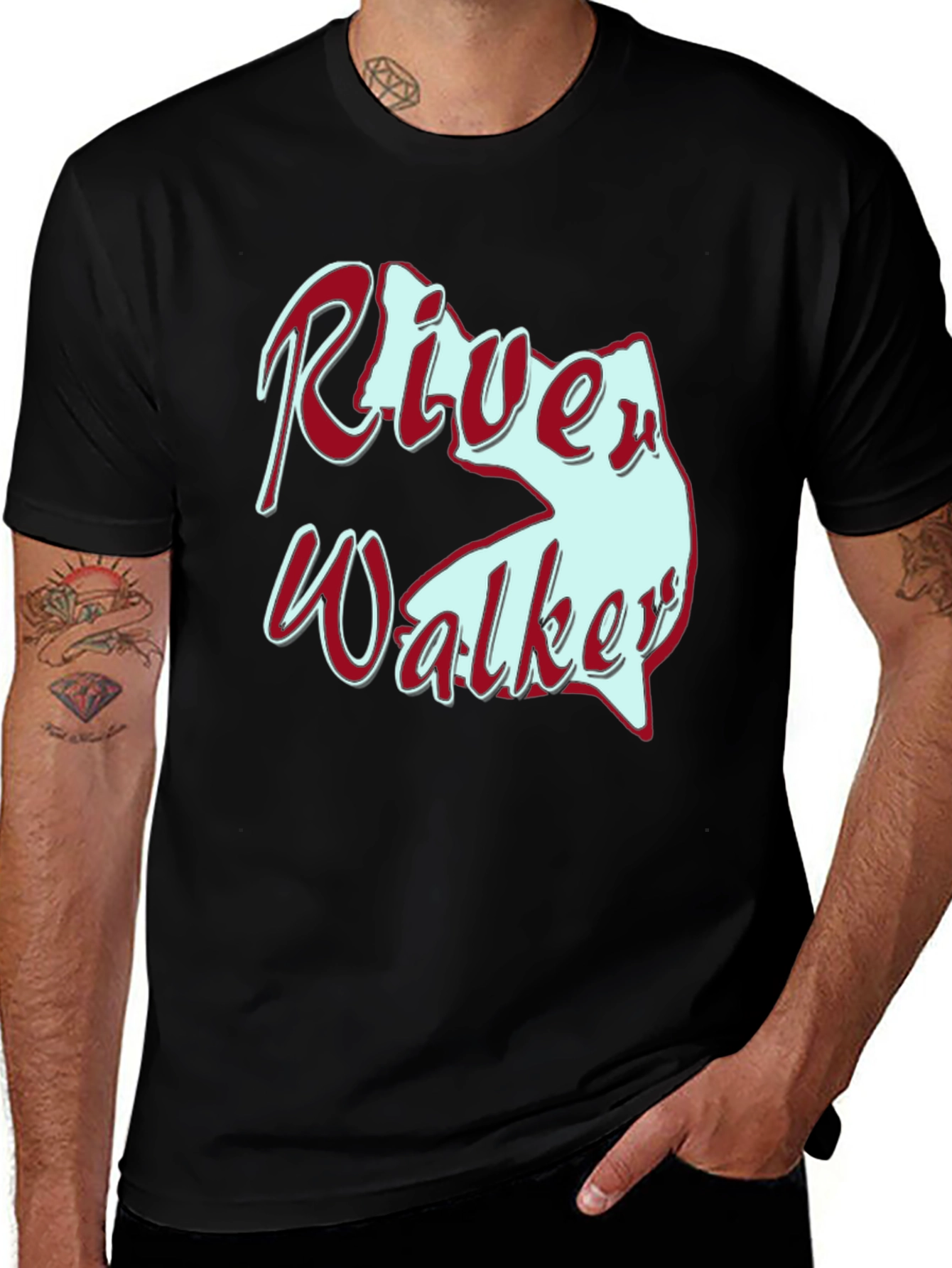 Variant 26 of River Walker Novelty Graphic T-Shirt