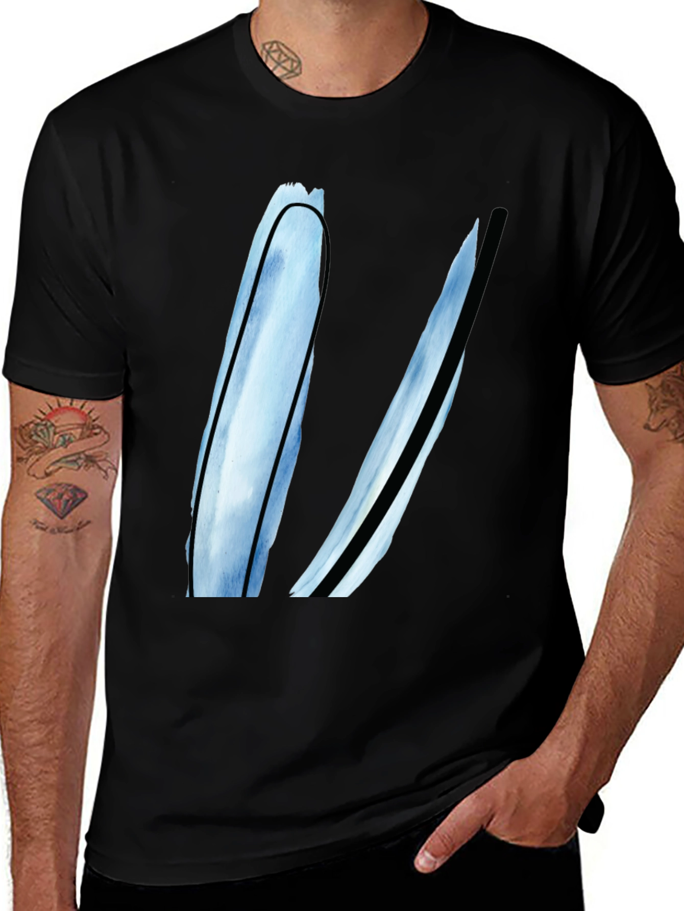 Variant 17 of Modern Abstract Art Black T-Shirt