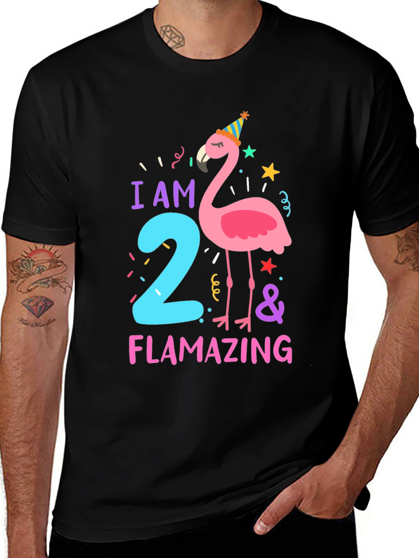 Flamazing Birthday T-Shirt - I am Two