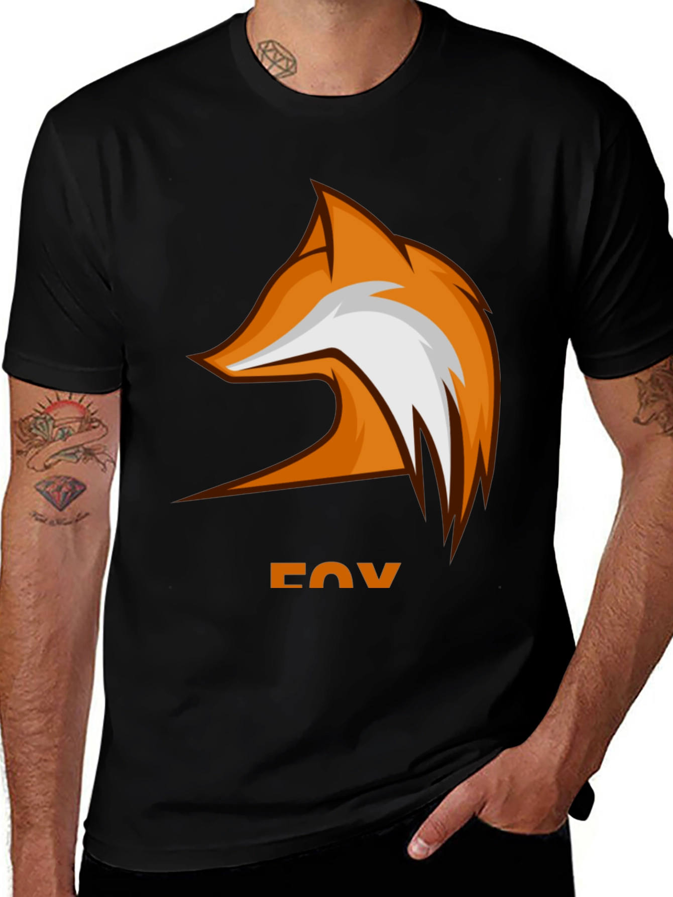 Variant 25 of Fox Graphic T-Shirt - Cool Casual Tee
