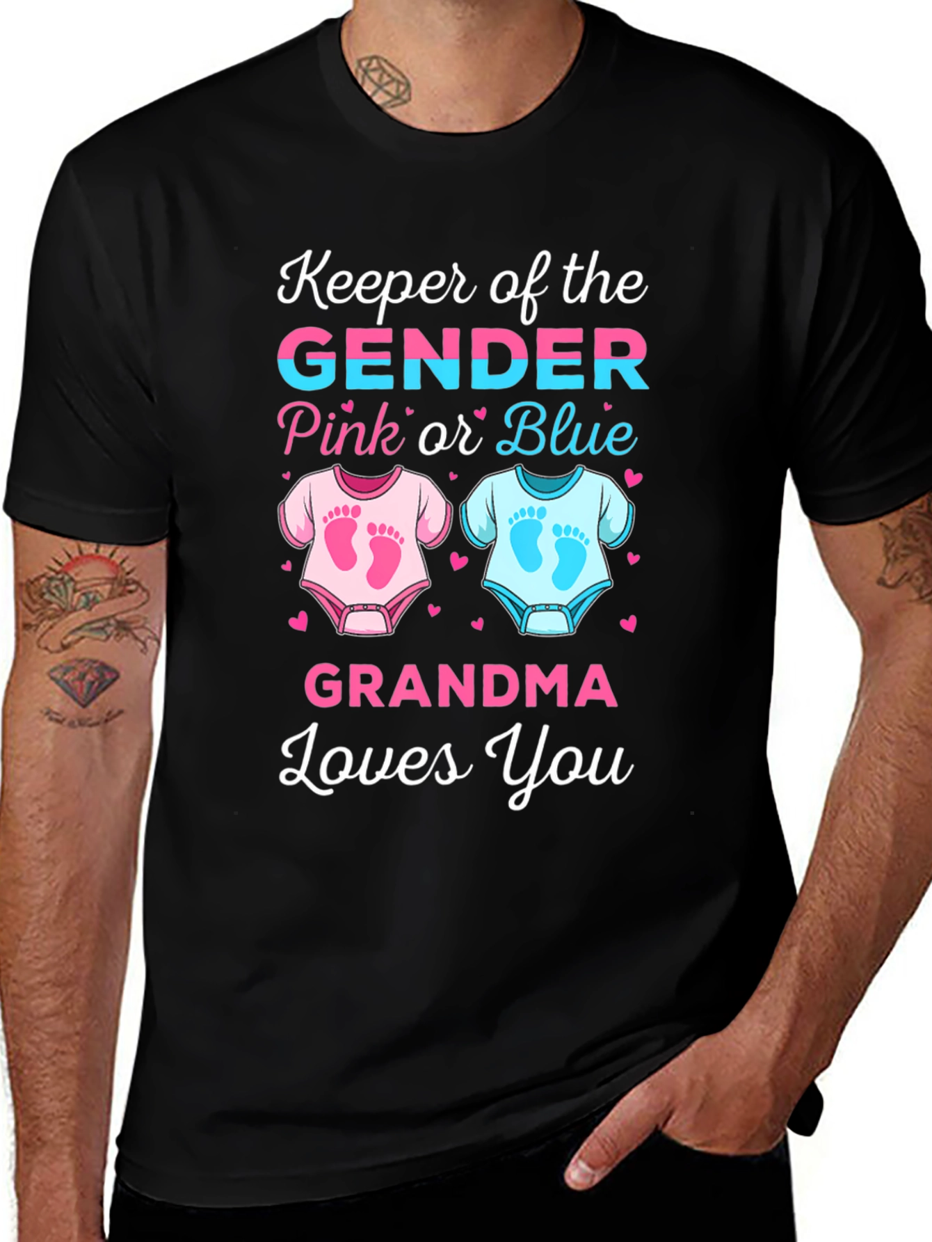 Variant 4 of Grandma Gender Reveal Keeper T-Shirt