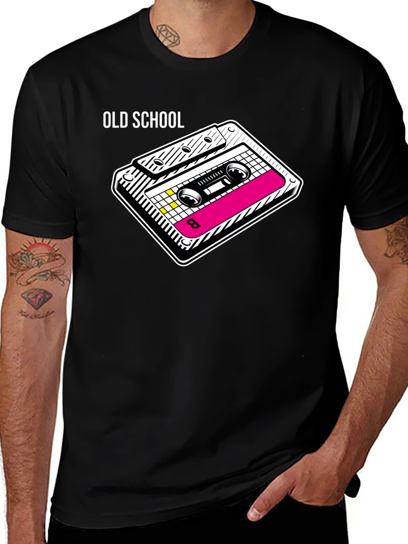 Variant 9 of Old School Cassette Tape Graphic T-Shirt