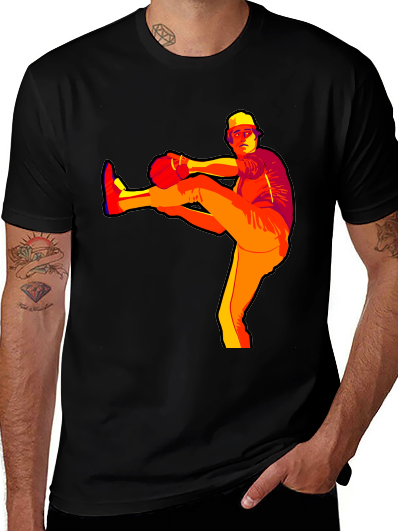 Variant 15 of Baseball Pitcher Graphic Tee