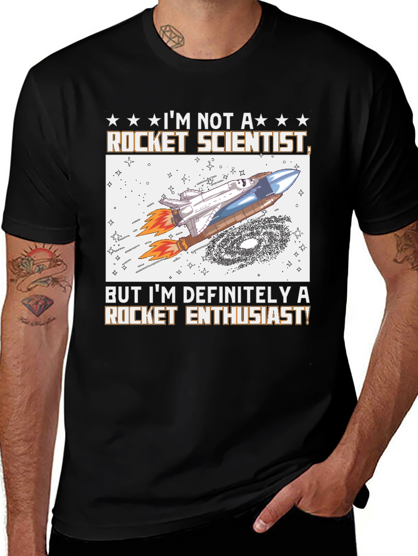 Variant 10 of Rocket Enthusiast Graphic Tee