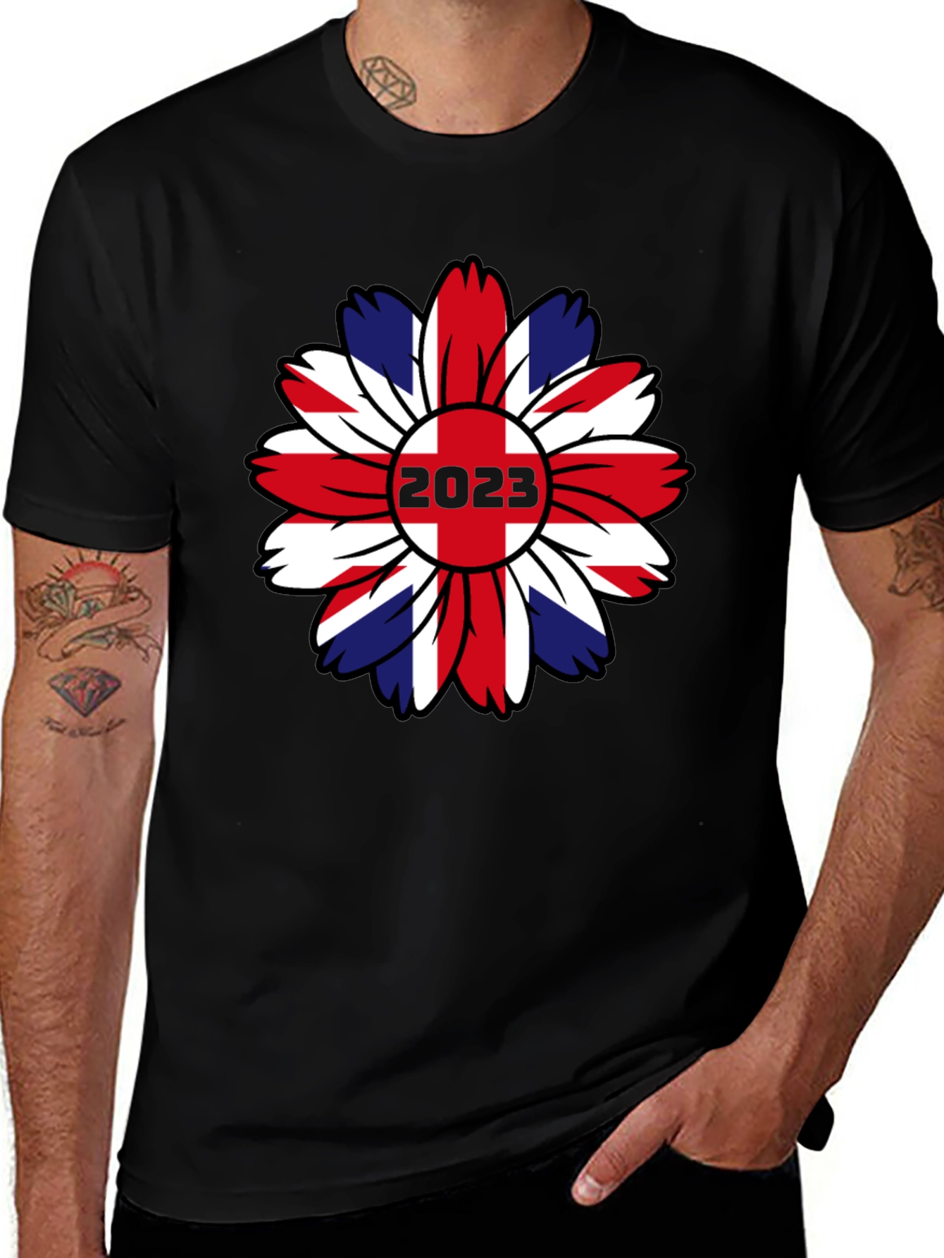 Union Jack Flower 2023 Graphic Tee