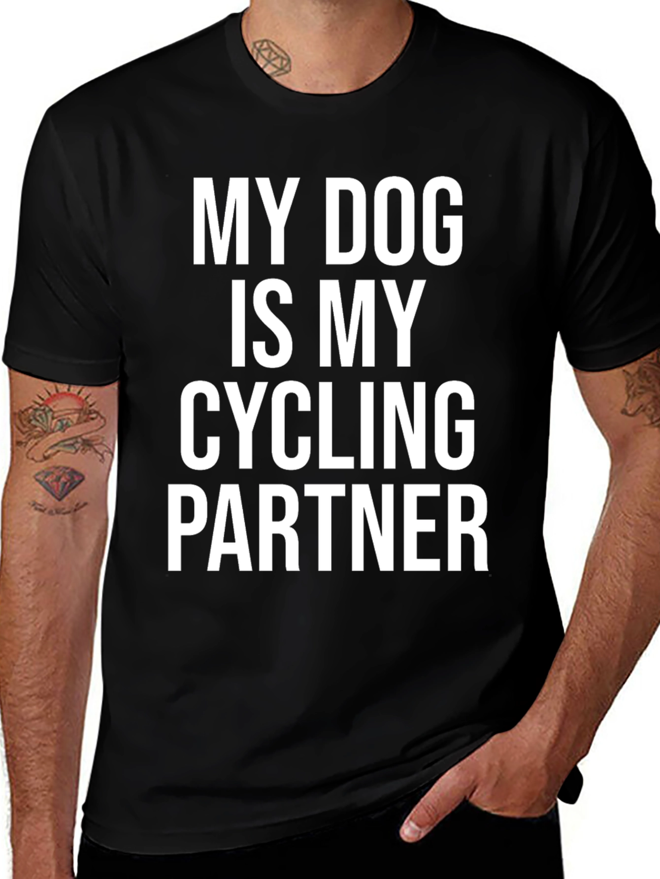 Variant 7 of My Dog Is My Cycling Partner T-Shirt